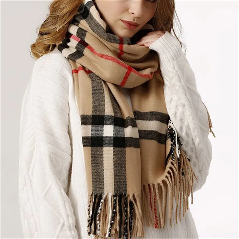 Khăn choàng Burberry Check Cashmere Scarf Arc Beige 17
