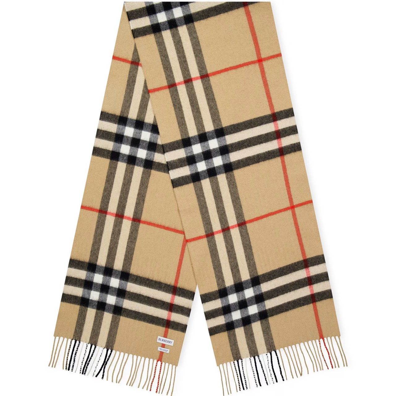 Khăn choàng Burberry Check Cashmere Scarf Arc Beige 10