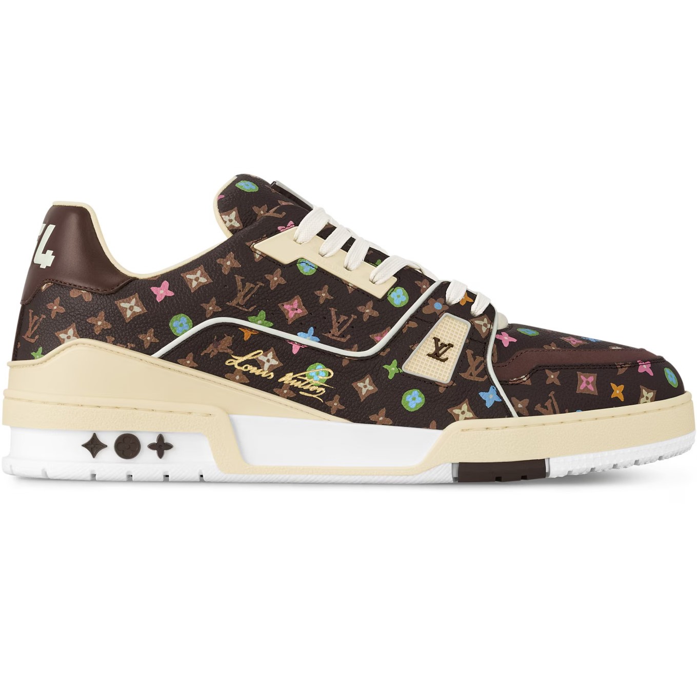 Giày sneakers LV Louis Vuitton Trainer Sneaker Moka 1ACXB0 3