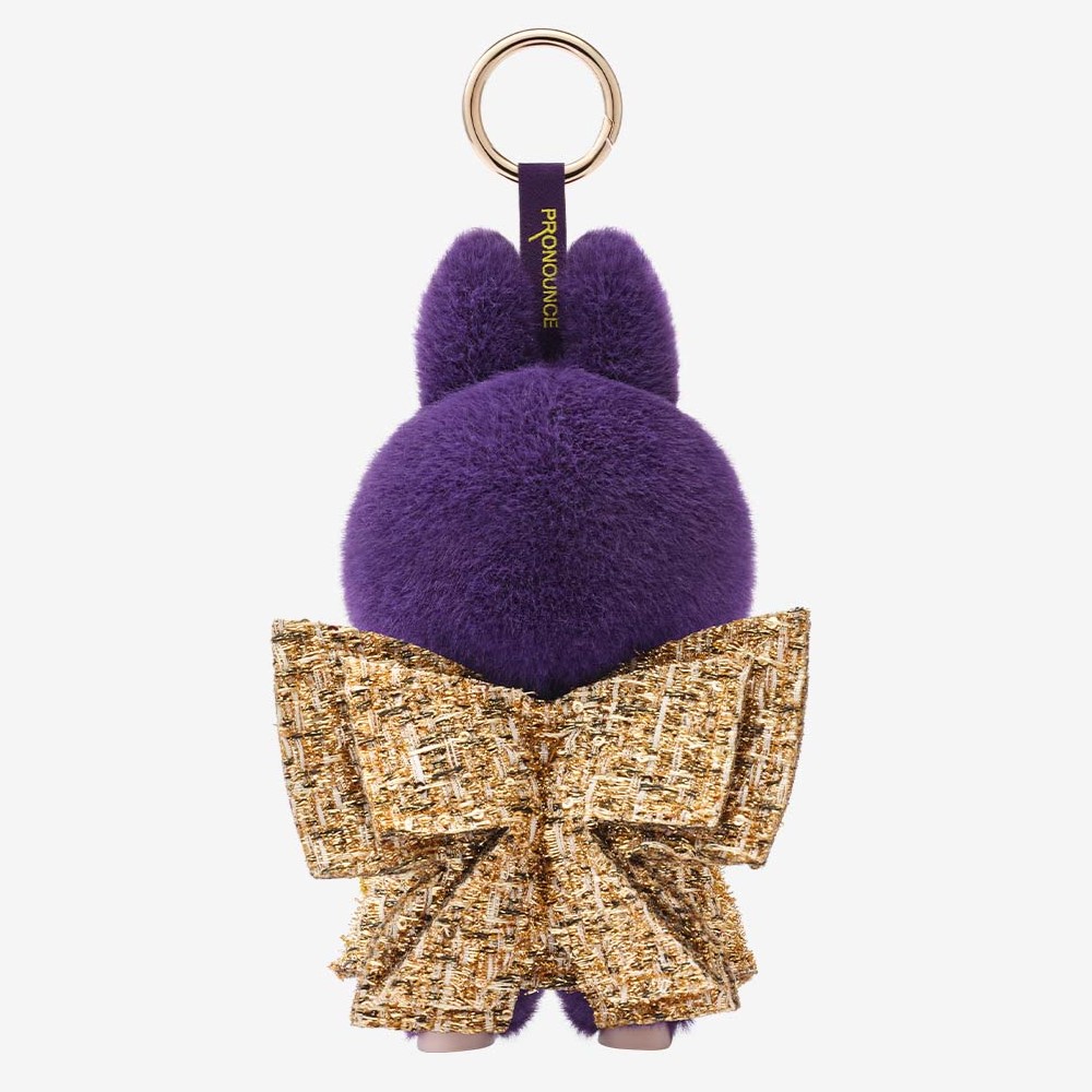The Monsters tím Labubu Pronounce Wings Of Fortune Vinyl Plush Hanging Card 4
