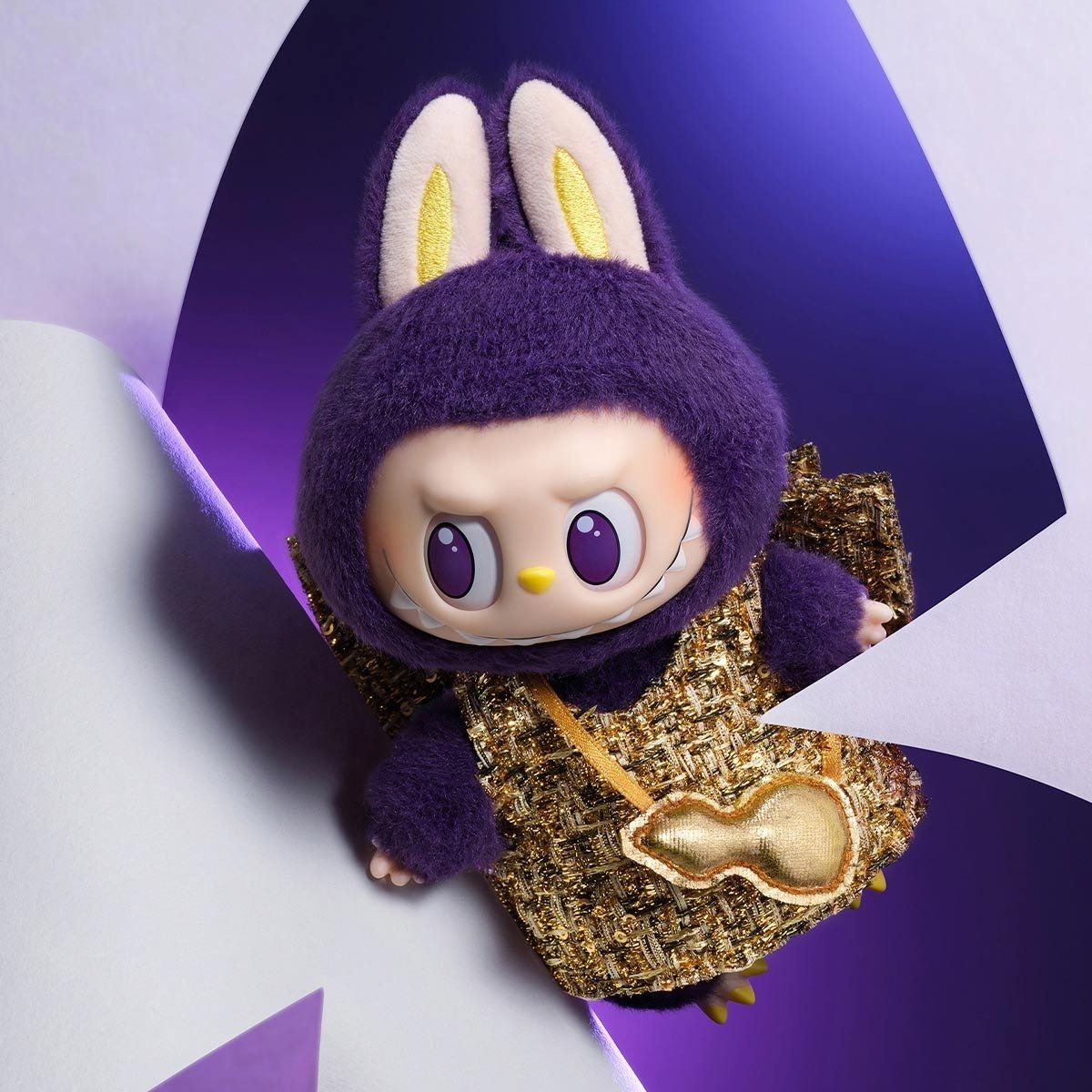 The Monsters tím Labubu Pronounce Wings Of Fortune Vinyl Plush Hanging Card 7
