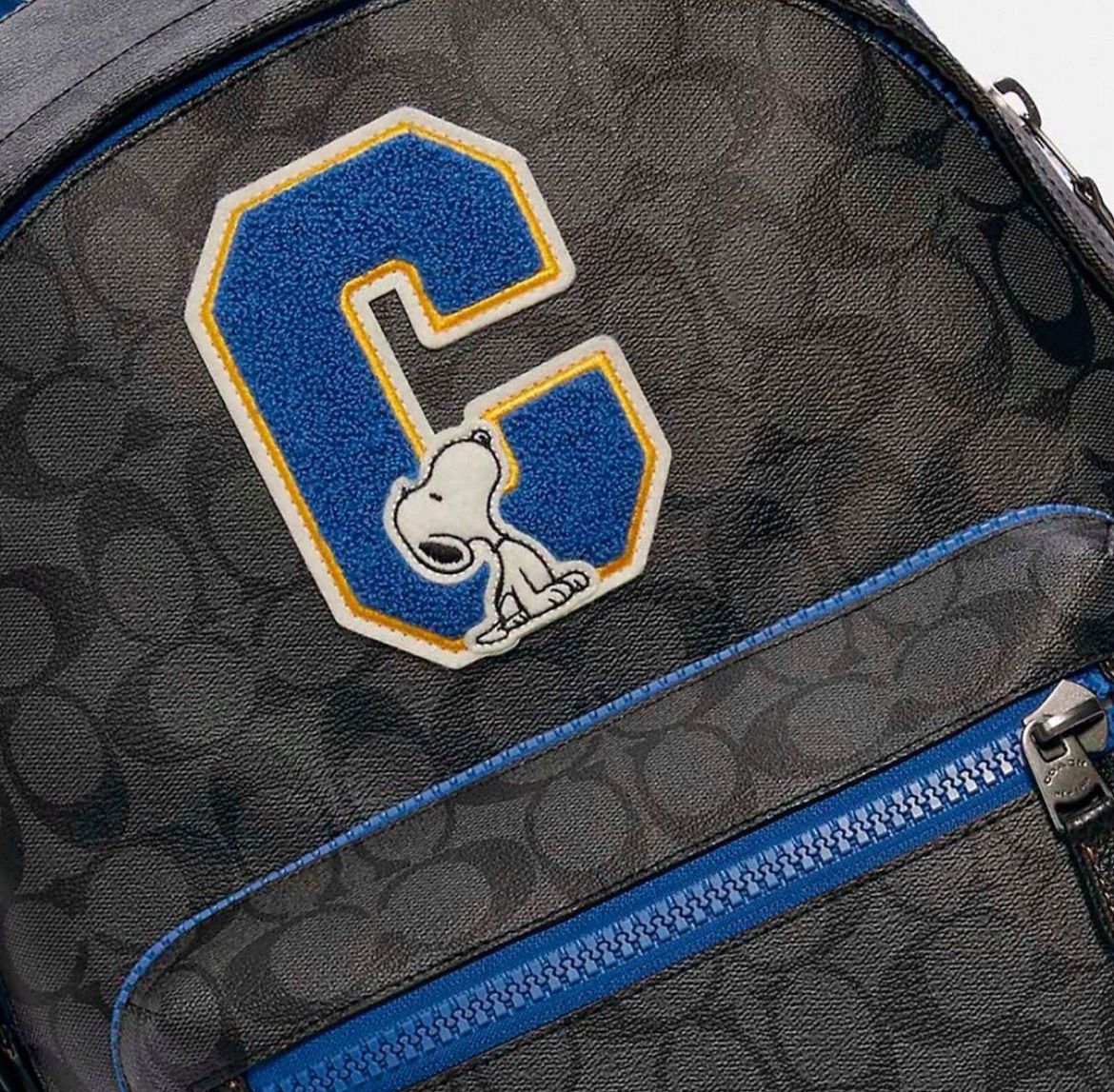 Ba lô Coach x Peanuts West Backpack In Signature Canvas With Snoopy 4