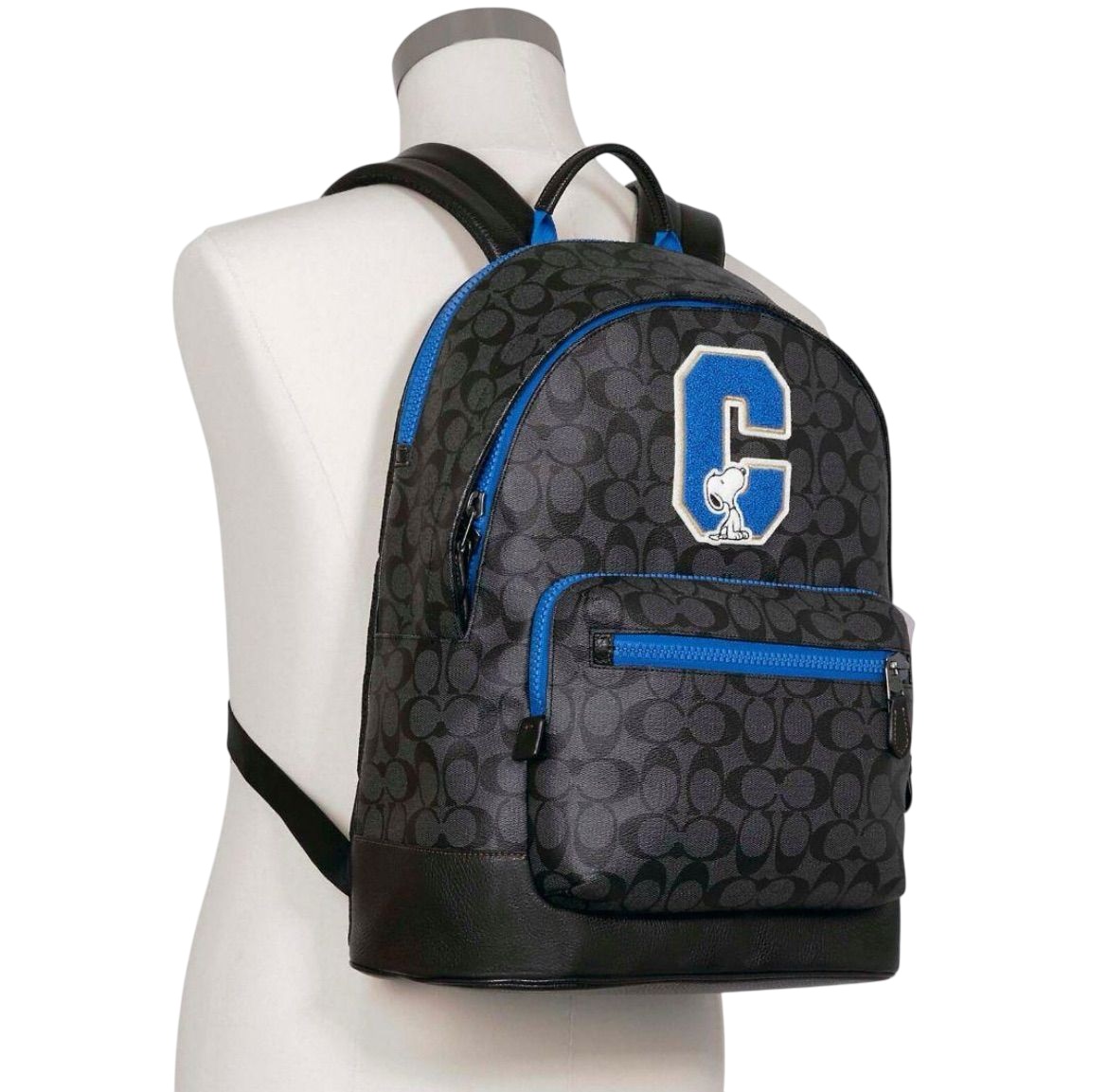 Ba lô Coach x Peanuts West Backpack In Signature Canvas With Snoopy 6