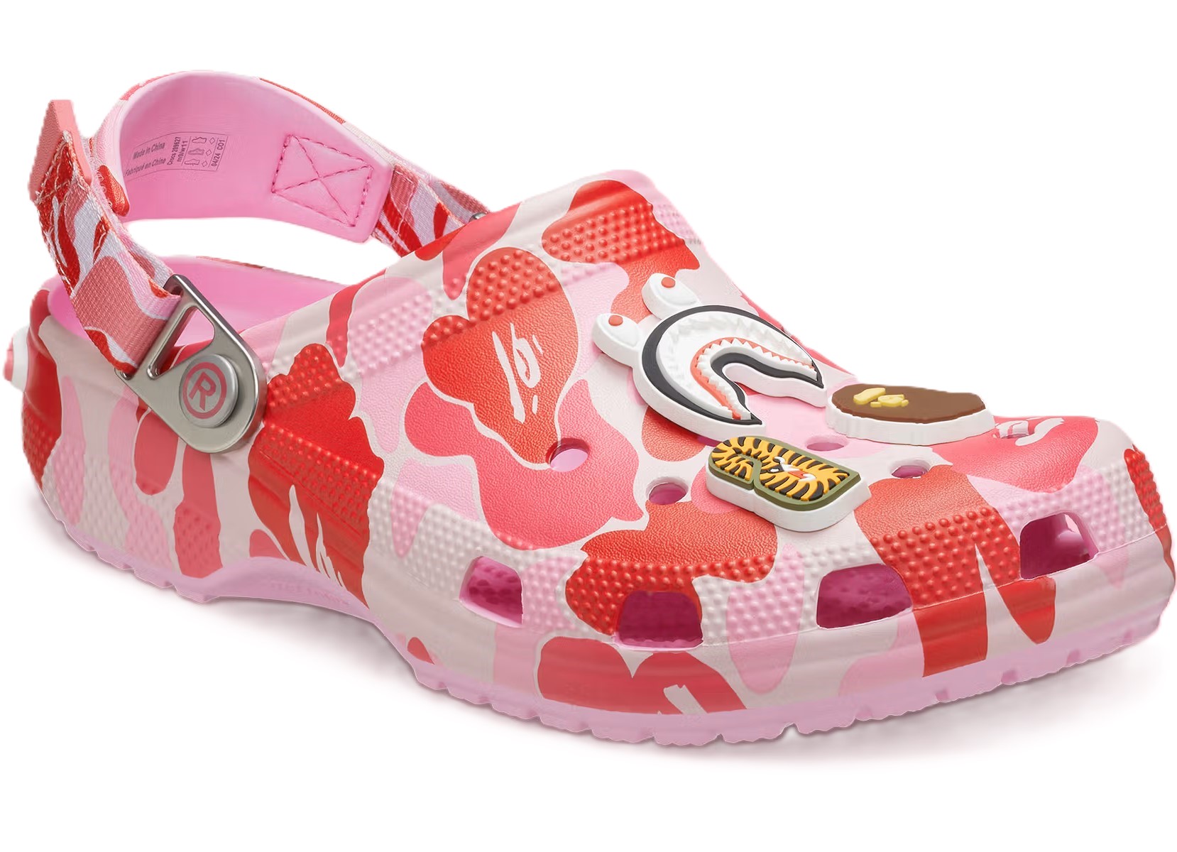 Dép nữ Crocs x Bape Classic Clog Carnation A Bathing Ape ABC Camo Pink 209627-6I2 1