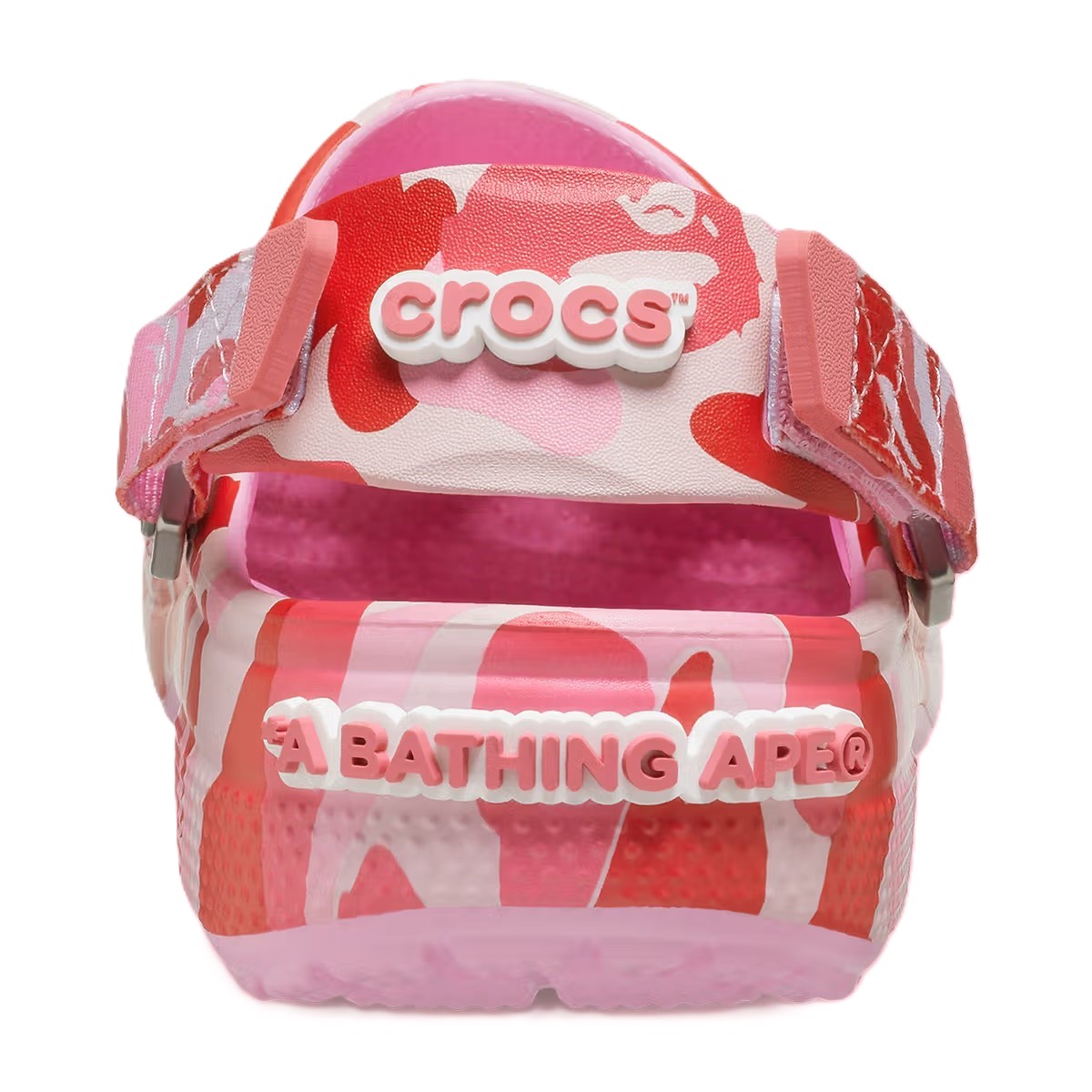 Dép nữ Crocs x Bape Classic Clog Carnation A Bathing Ape ABC Camo Pink 209627-6I2 6