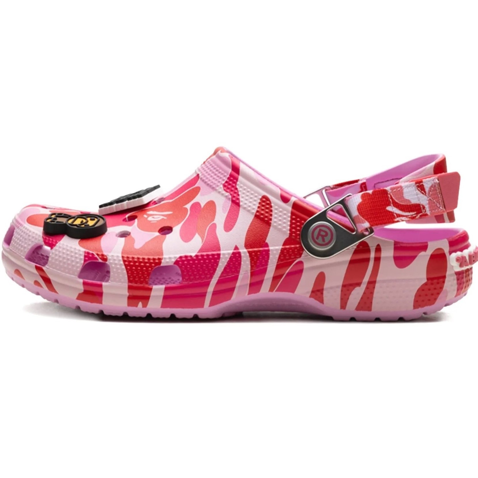 Dép nữ Crocs x Bape Classic Clog Carnation A Bathing Ape ABC Camo Pink 209627-6I2 9