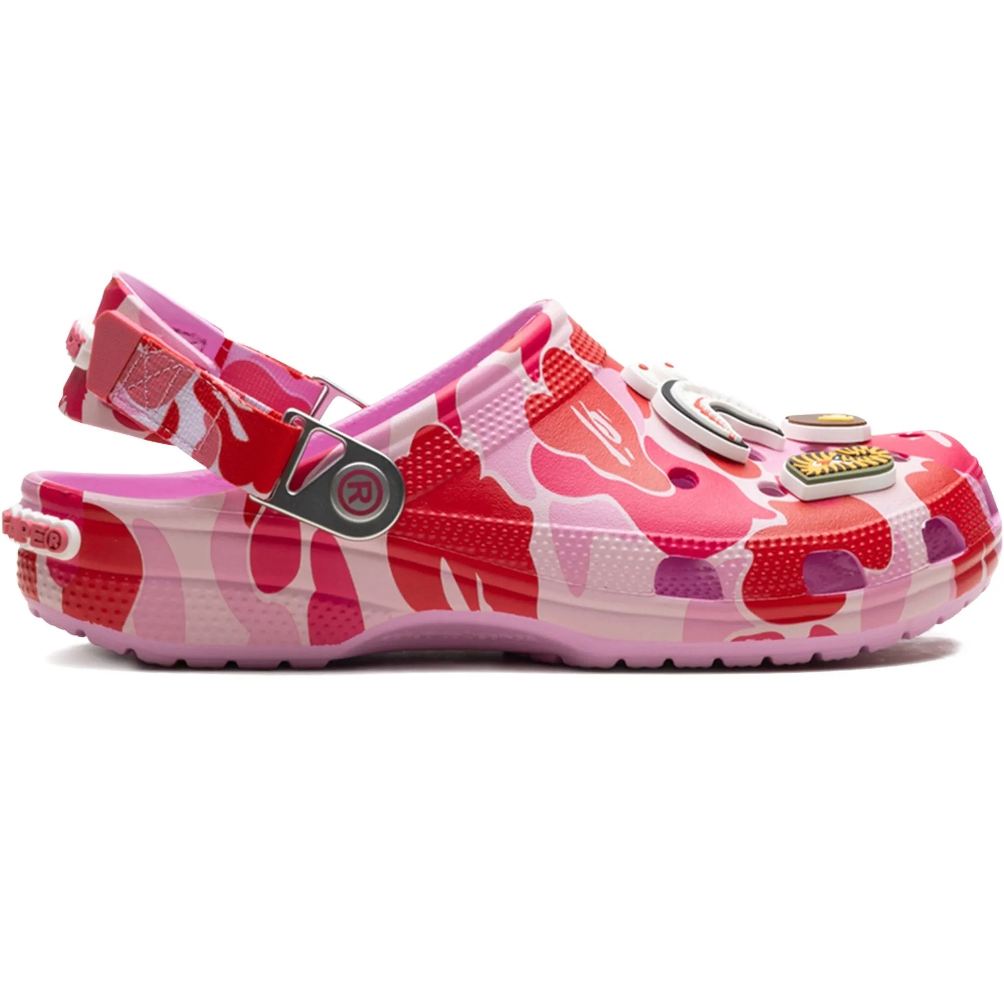 Dép nữ Crocs x Bape Classic Clog Carnation A Bathing Ape ABC Camo Pink 209627-6I2 14