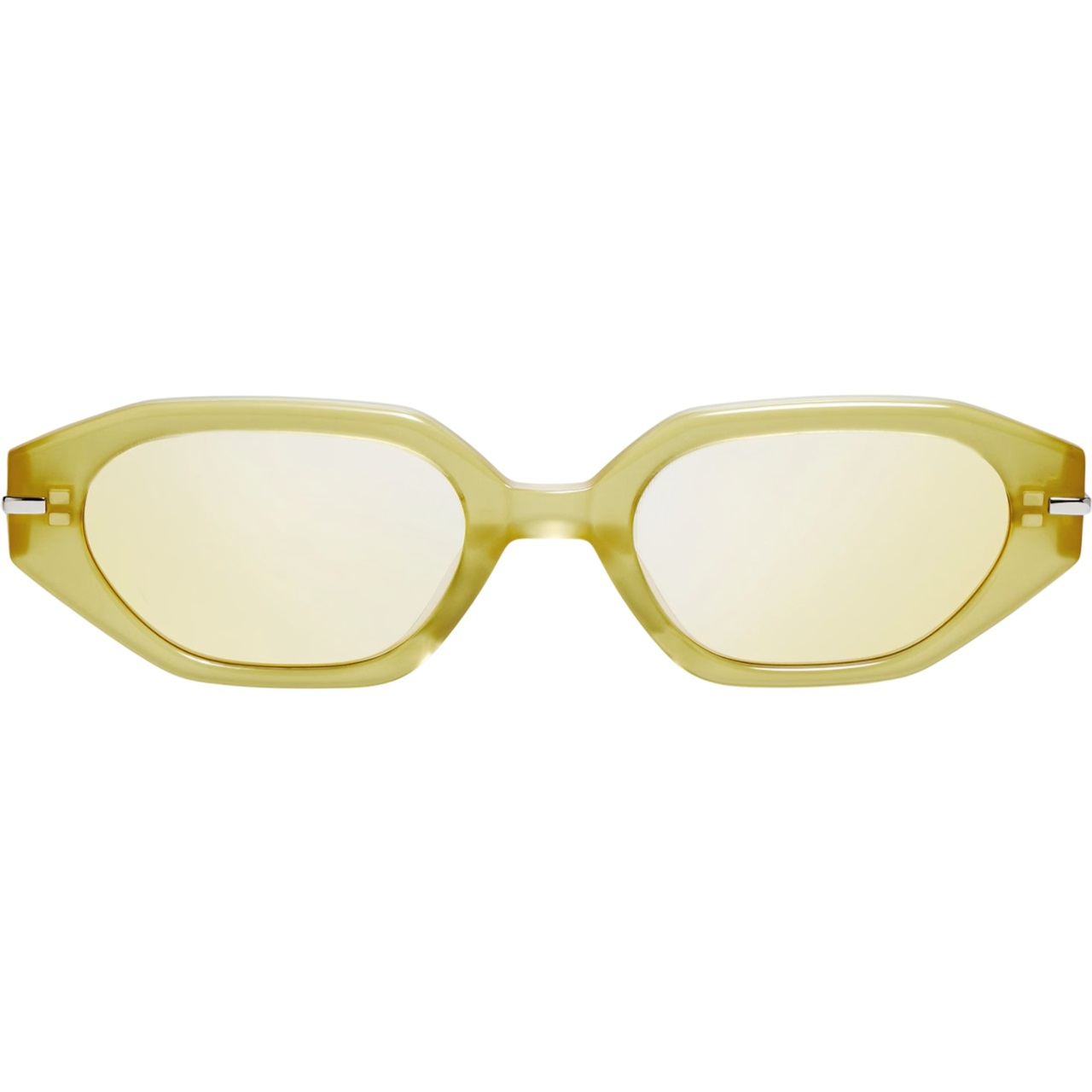 Kính Gentle Monster Corsica OL3 Gold Mirrored Lenses Olive Green Acetate Frame 3