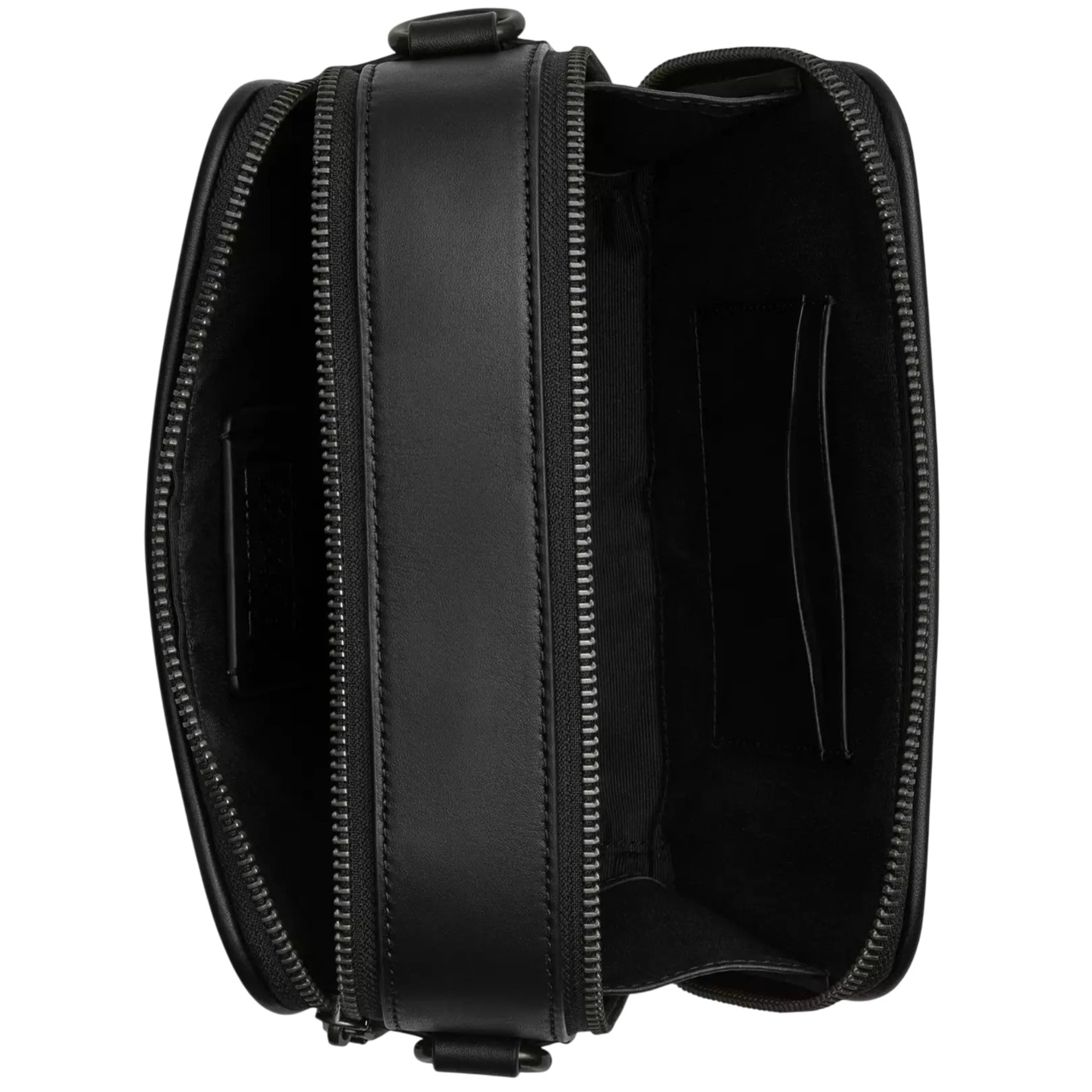 Túi đeo chéo Coach Nam Wyatt Crossbody Bag In Signature Canvas Gunmetal Charcoal Black CW365 2