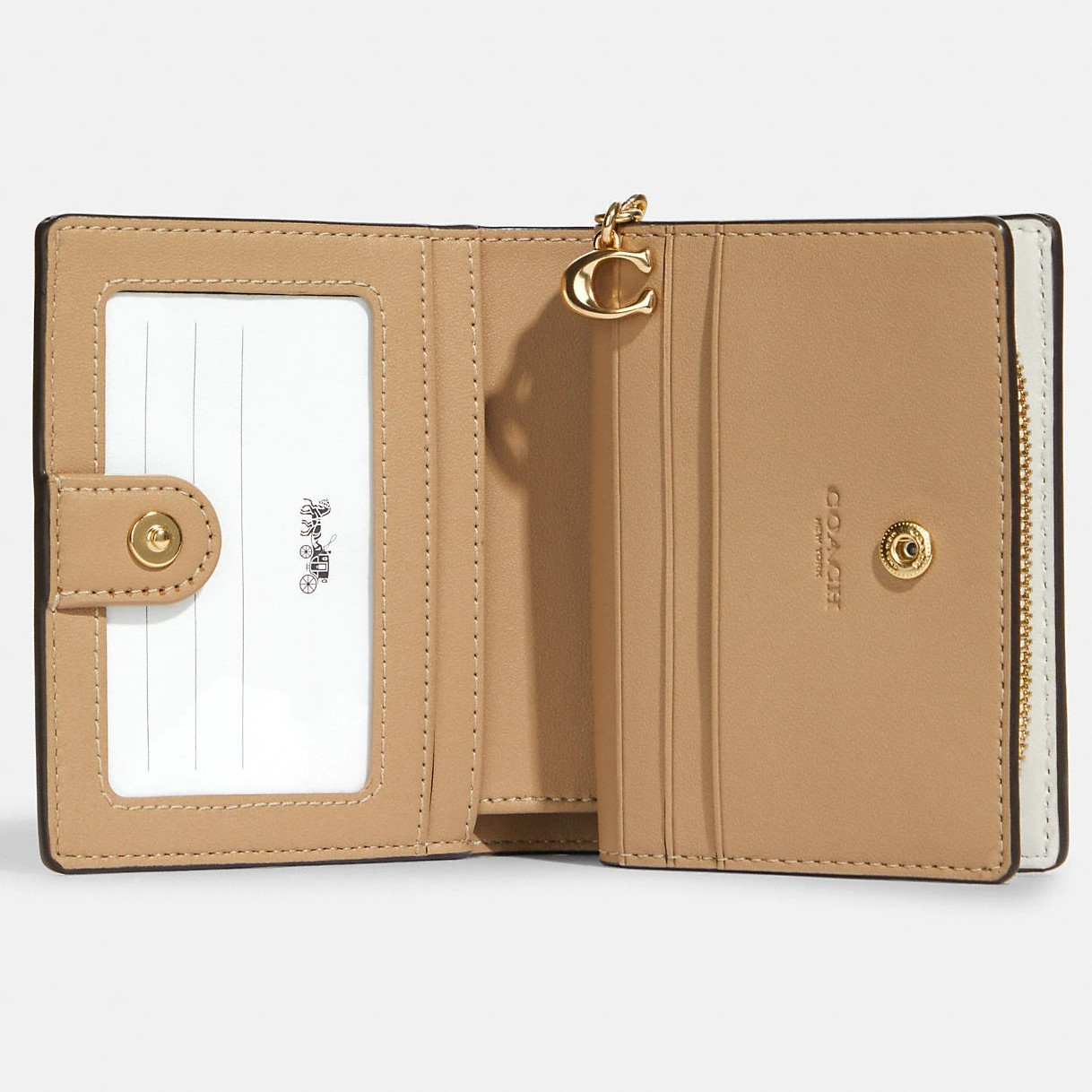 VÍ NỮ COACH SNAP WALLET IN SIGNATURE CANVAS WITH MYSTICAL FLORAL PRINT 2