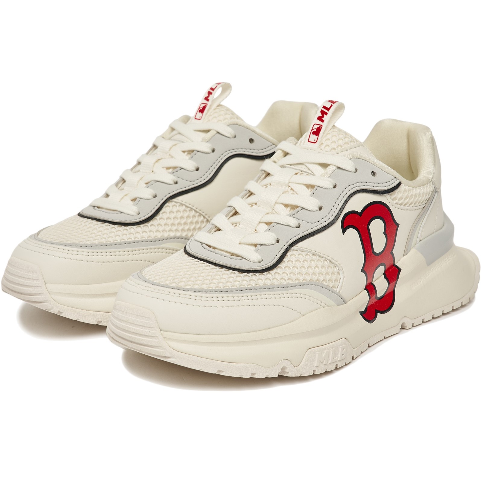 GIÀY THỂ THAO SNEAKER MLB B CHUNKY RUNNER BOSTON RED SOX IVORY CREAM 3ASHRJ13N-43IVS 1