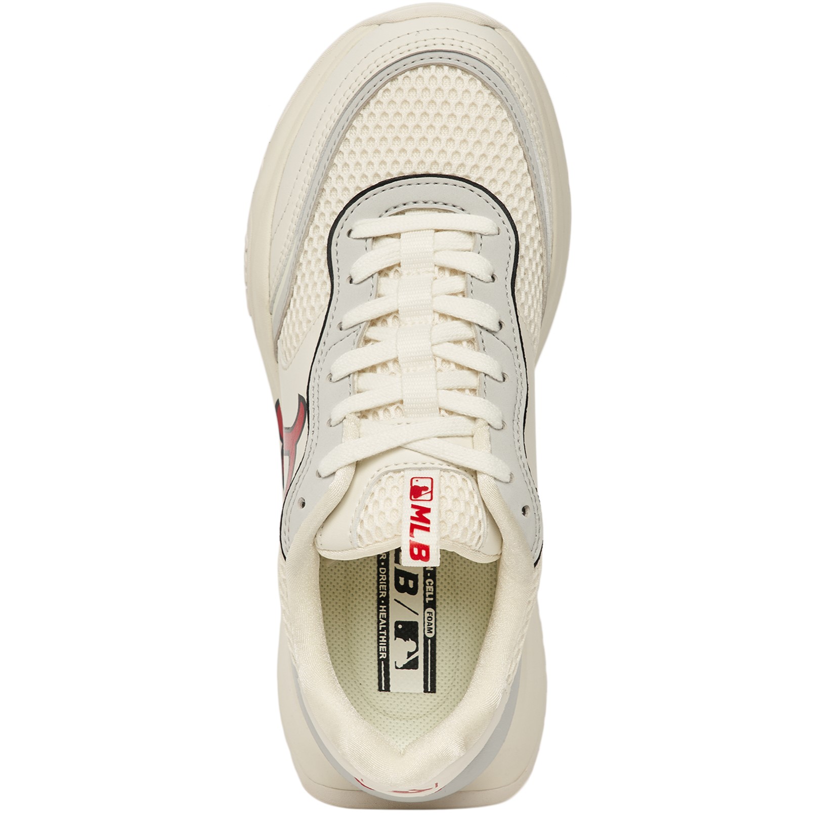 GIÀY THỂ THAO SNEAKER MLB B CHUNKY RUNNER BOSTON RED SOX IVORY CREAM 3ASHRJ13N-43IVS 2
