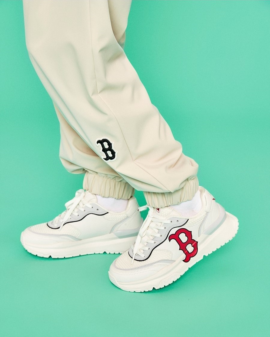GIÀY THỂ THAO SNEAKER MLB B CHUNKY RUNNER BOSTON RED SOX IVORY CREAM 3ASHRJ13N-43IVS 5