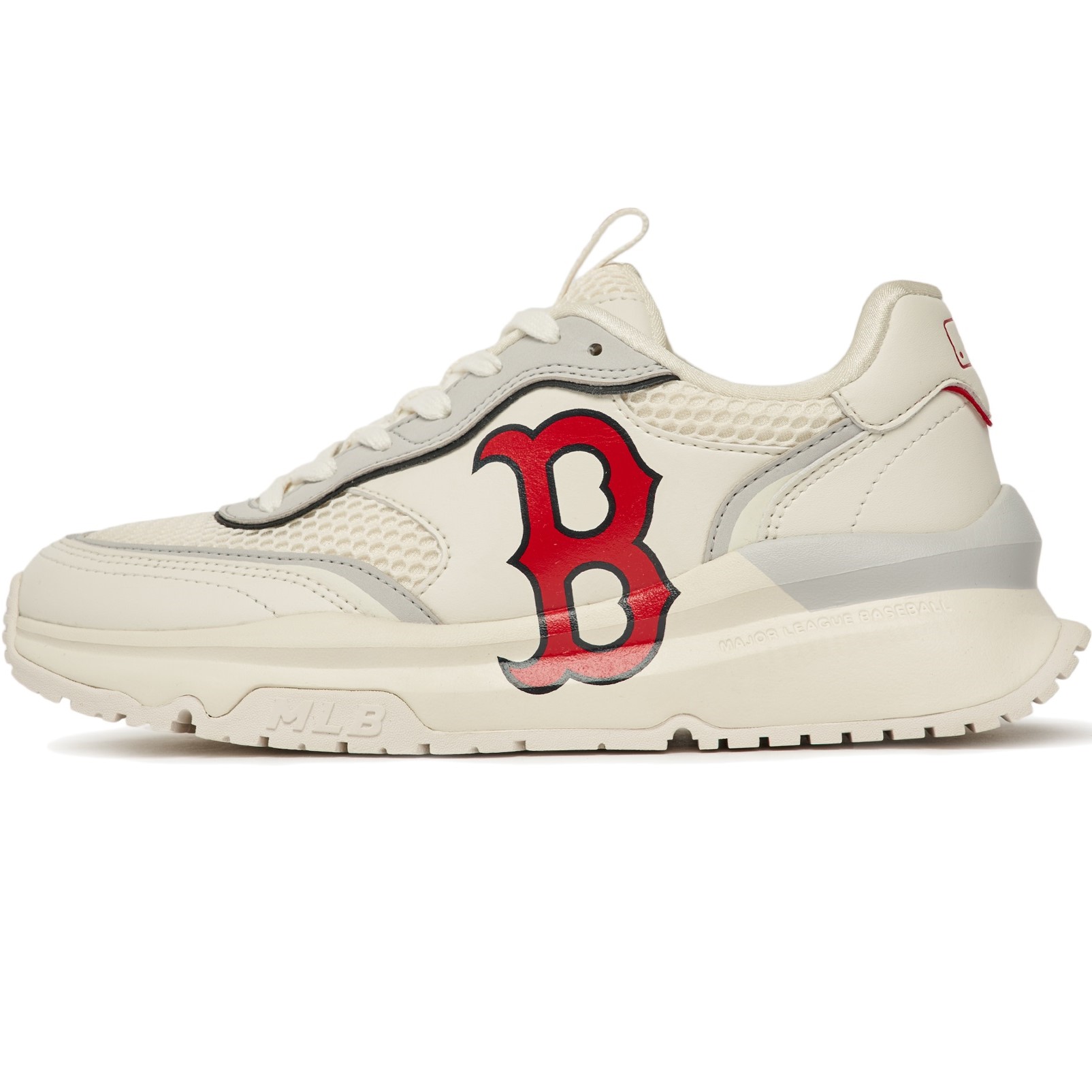 GIÀY THỂ THAO SNEAKER MLB B CHUNKY RUNNER BOSTON RED SOX IVORY CREAM 3ASHRJ13N-43IVS 7