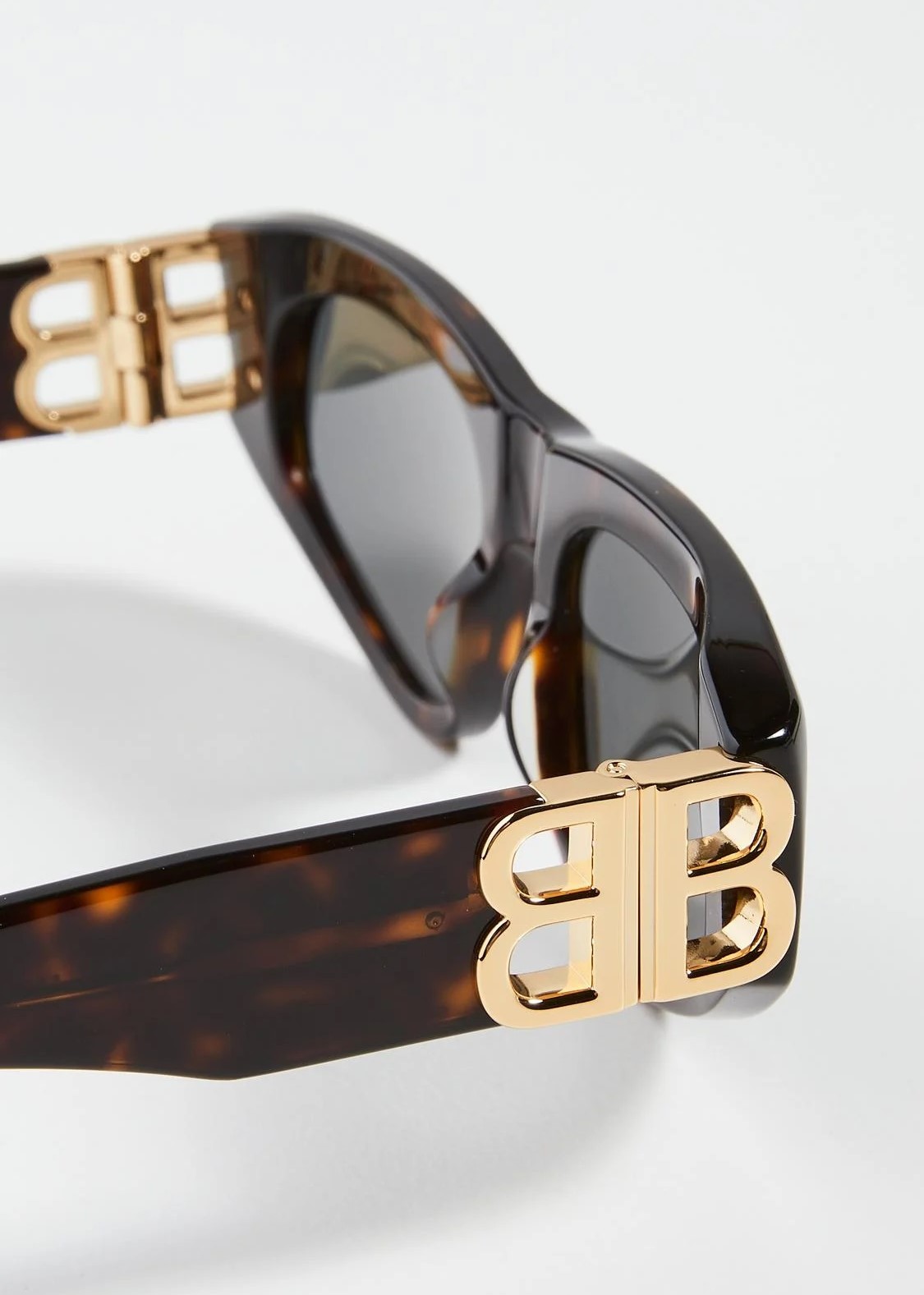 MẮT KÍNH UNISEX BALENCIAGA DYNASTY BB RECTANGLE SQUARE FRAME ACETATE AND GOLD TONE SUNGLASSES BB0096S 7