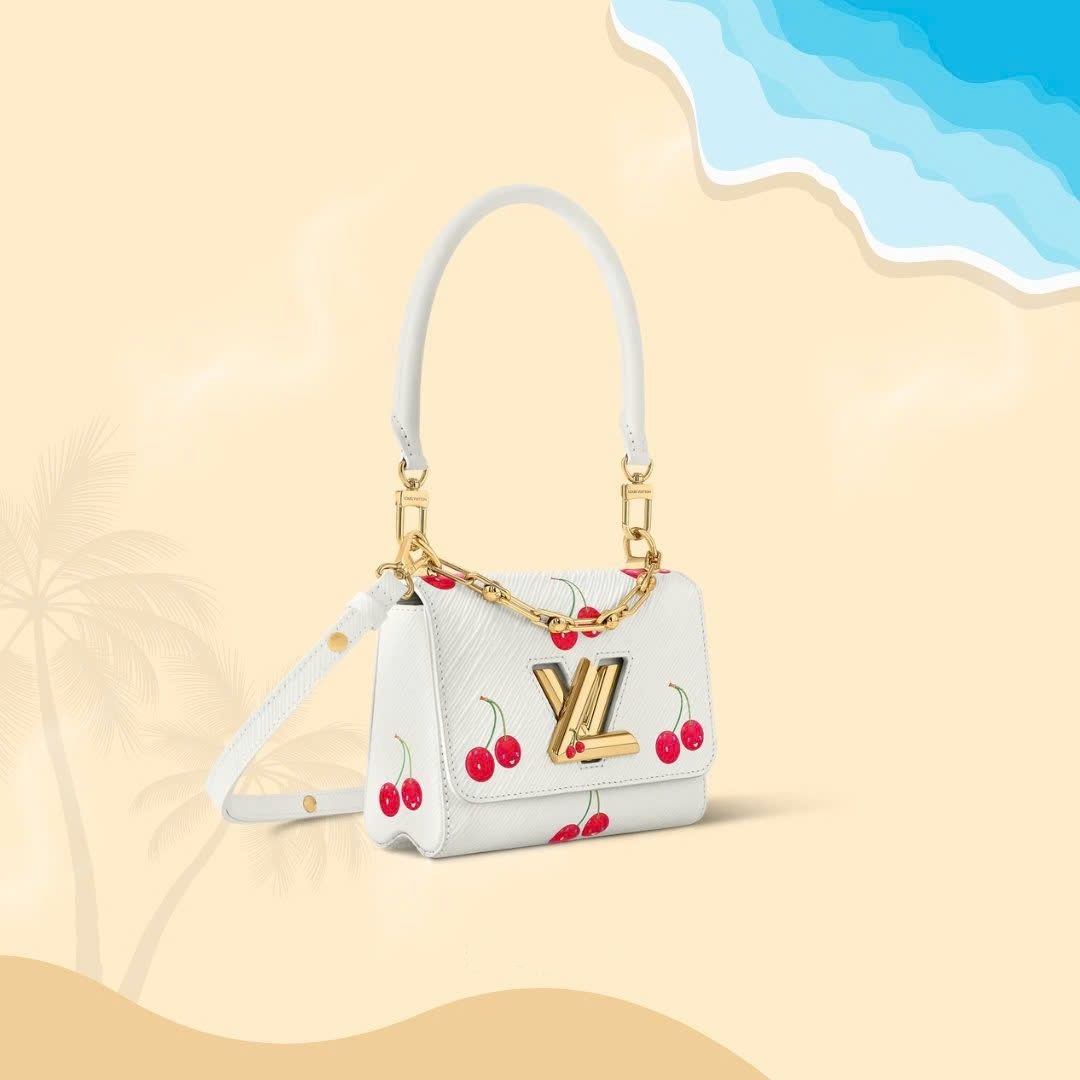 Túi nữ trắng Louis Vuitton LV x TM Twist PM White 12