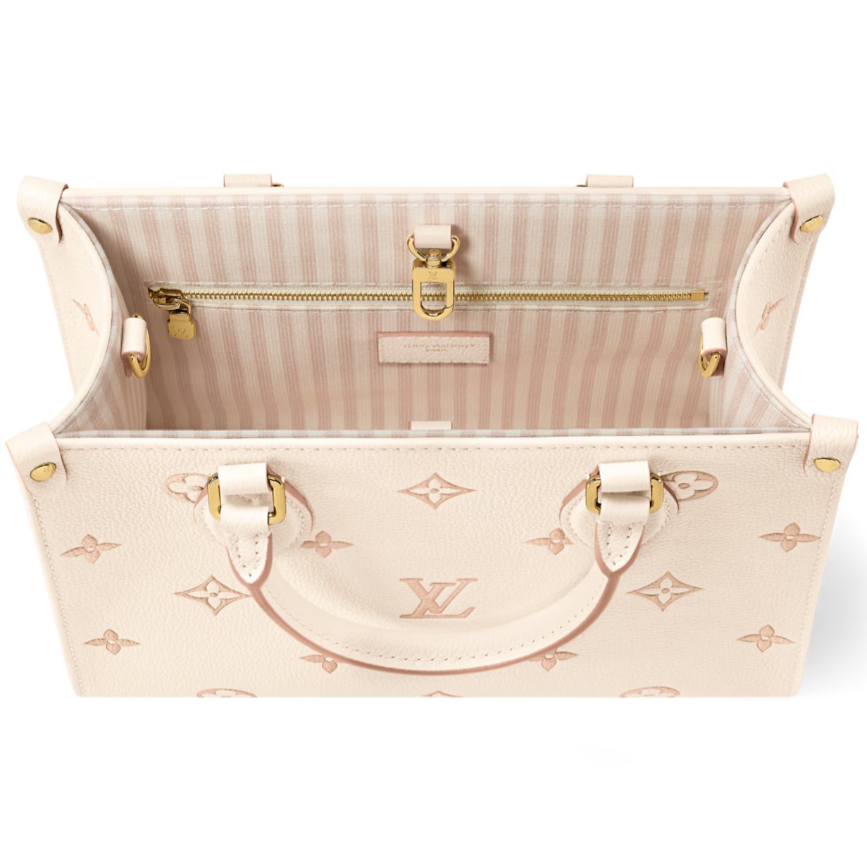 Túi tote Louis Vuitton OnTheGo PM Eden Debossed Grained Cowhide Leather 4