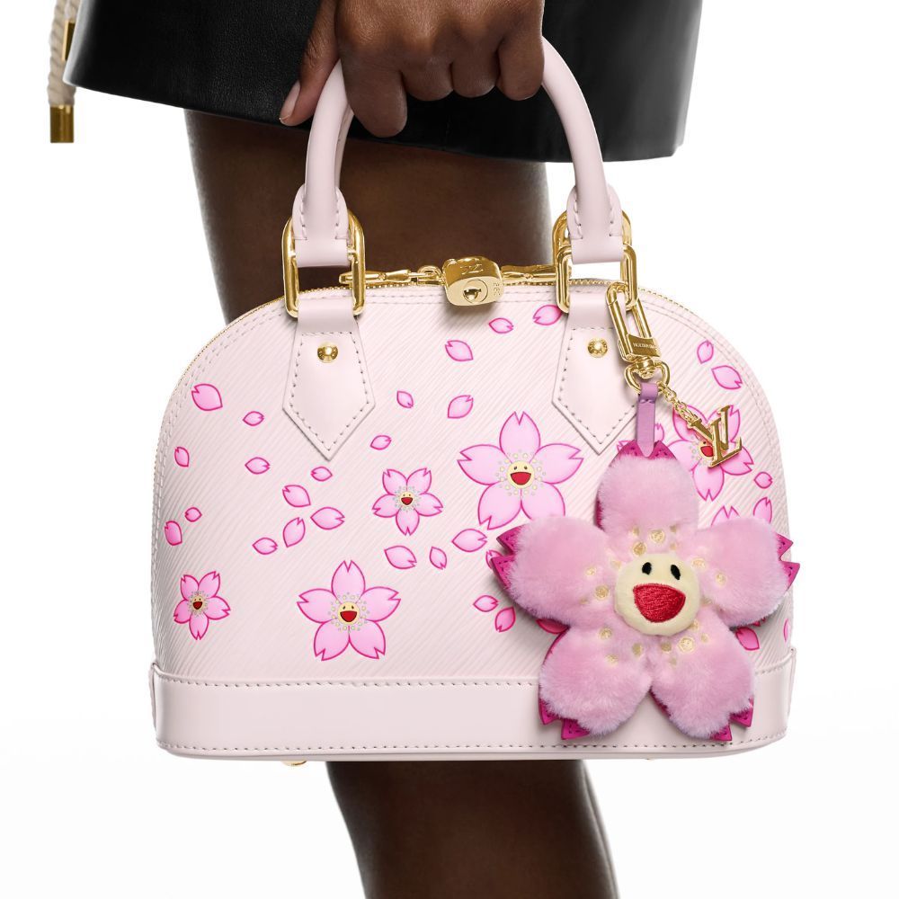 Túi xách LV hến Louis Vuitton LV x TM Alma BB Pink Cherry Blossom Motifs 10