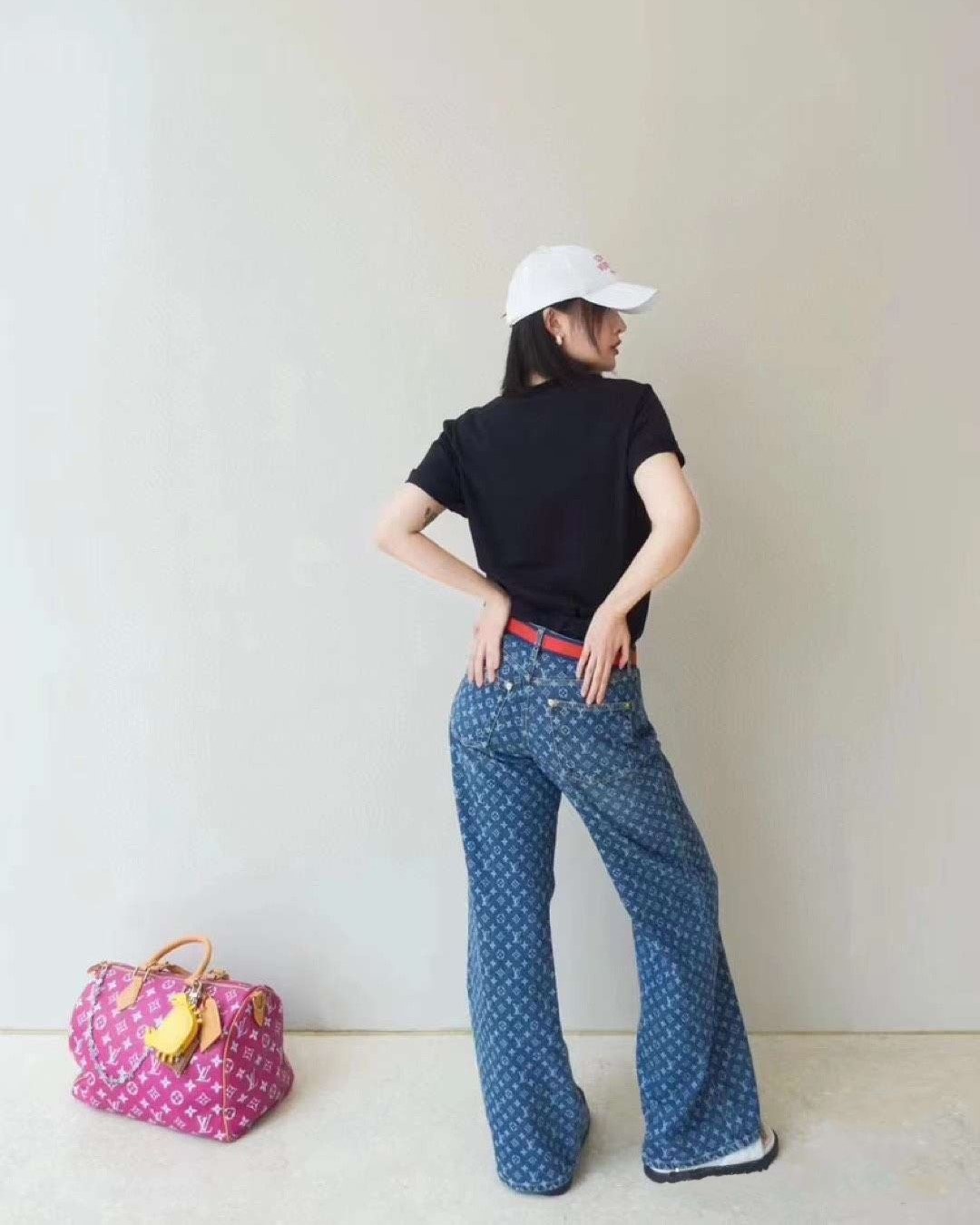 Quần jean dài Louis Vuitton LV x AC Monogram Jeans 1AFYT1 2