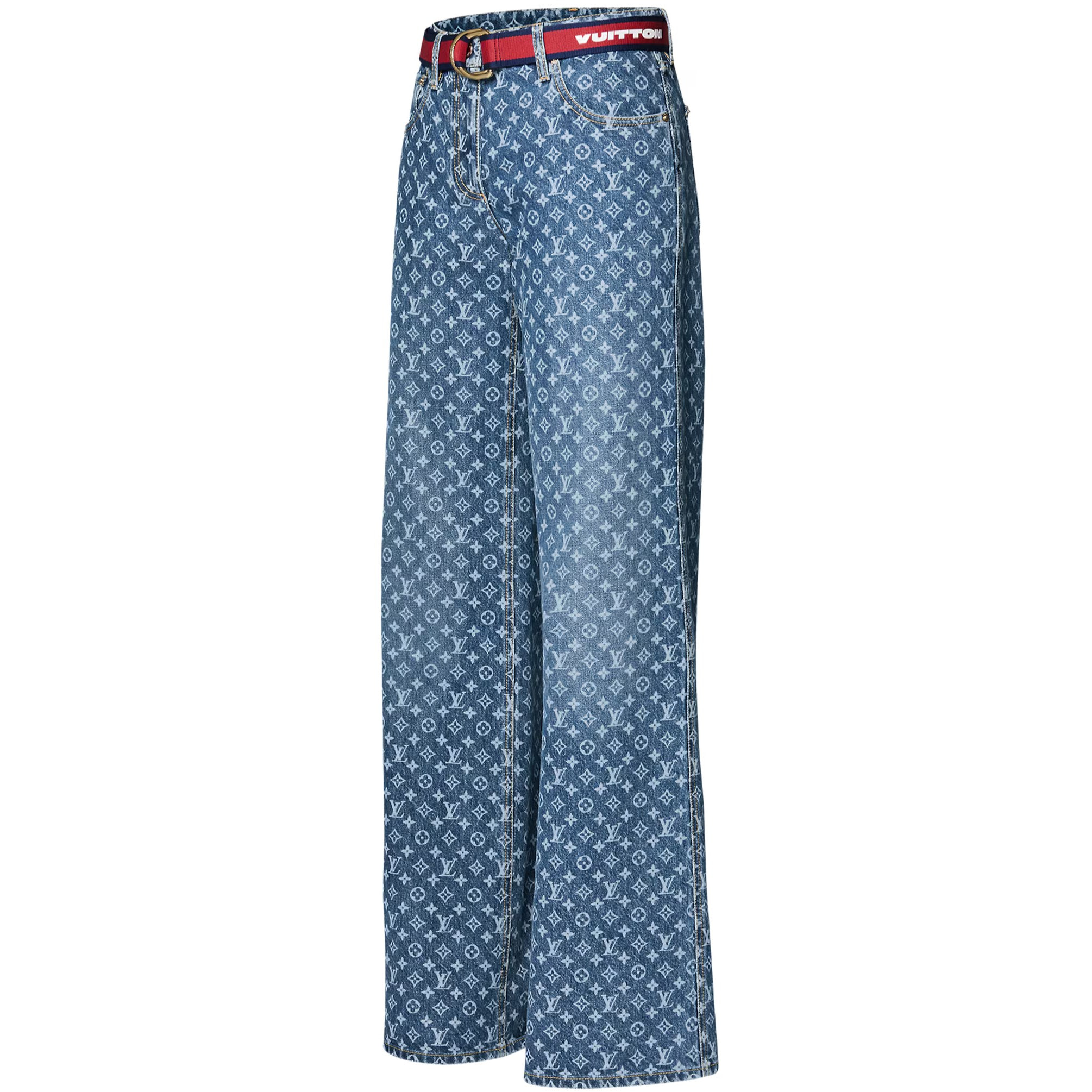 Quần jean dài Louis Vuitton LV x AC Monogram Jeans 1AFYT1 4