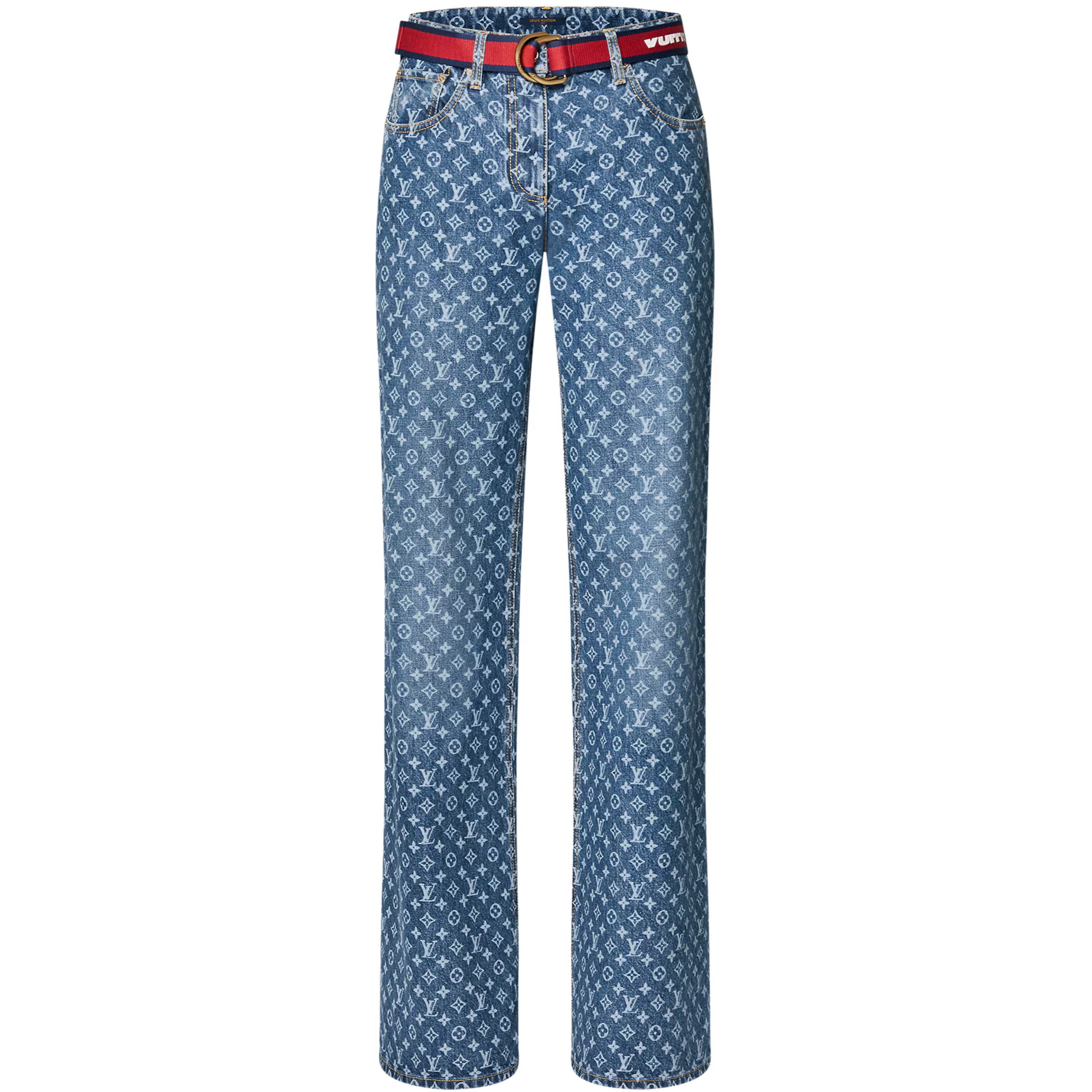 Quần jean dài Louis Vuitton LV x AC Monogram Jeans 1AFYT1 5
