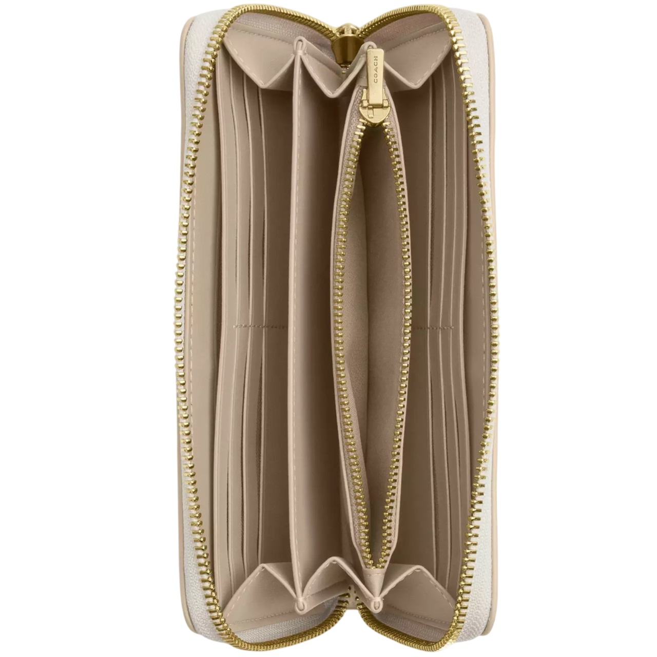 Ví cầm tay Coach dài Long Zip Around Wallet In Sketch Signature Canvas Ivory CBO02 4
