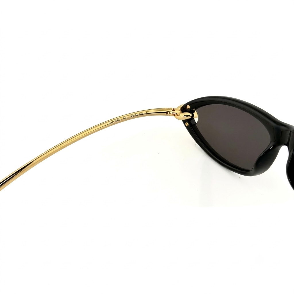Mắt kính Bottega Veneta Retro Narrow Cat Eye Sunglasses BV1390S 001 3