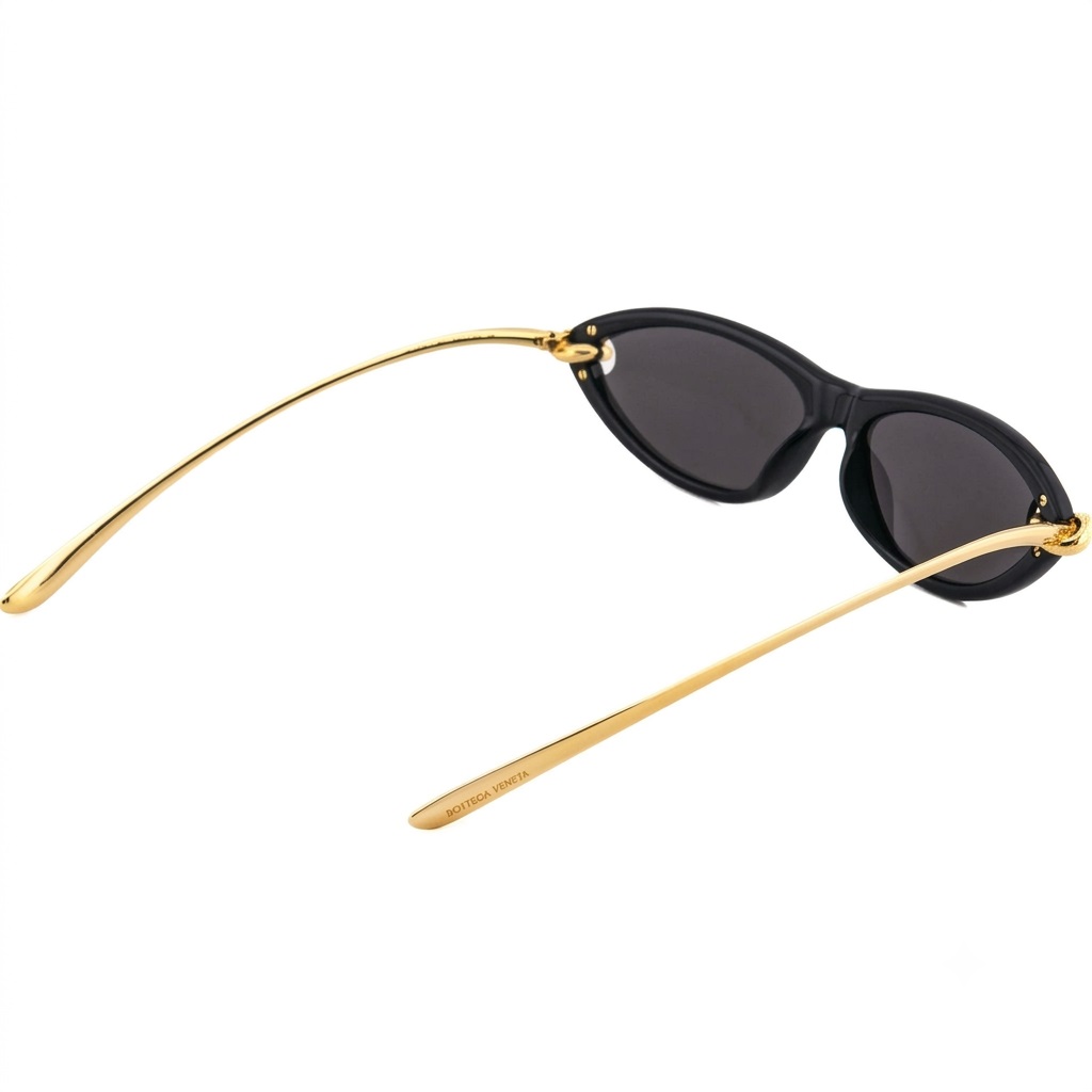 Mắt kính Bottega Veneta Retro Narrow Cat Eye Sunglasses BV1390S 001 4