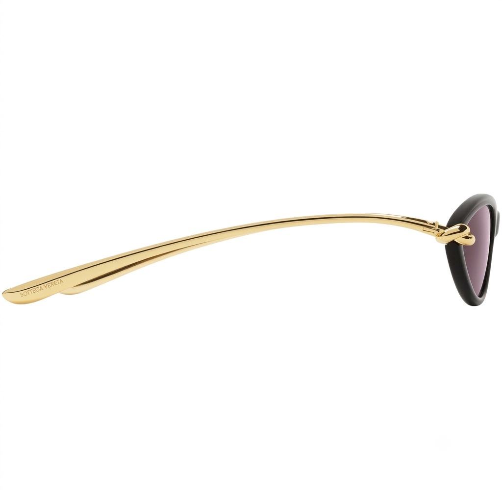 Mắt kính Bottega Veneta Retro Narrow Cat Eye Sunglasses BV1390S 001 11