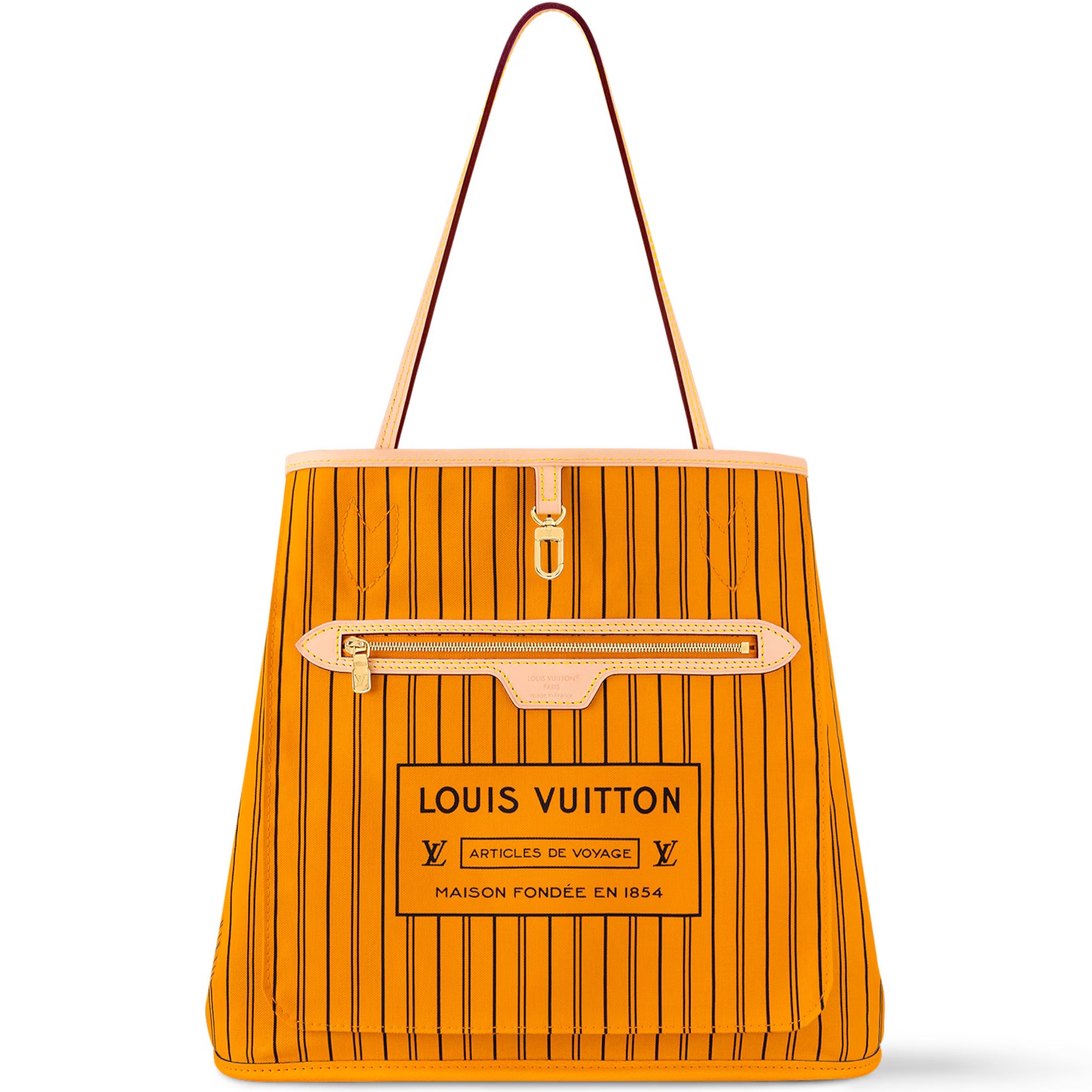 Túi tote LV Louis Vuitton Neverfull Bandoulière Inside Out MM Monogram Jaune Safran M12096 7