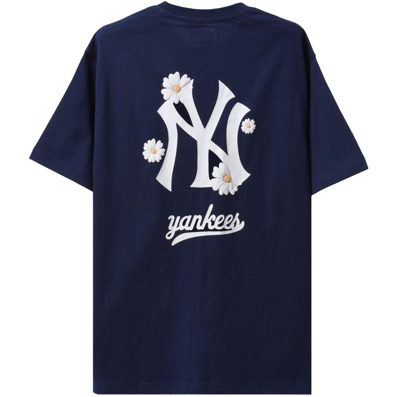 Áo thun unisex New Era New York Yankees Flowers T-shirt Navy 5