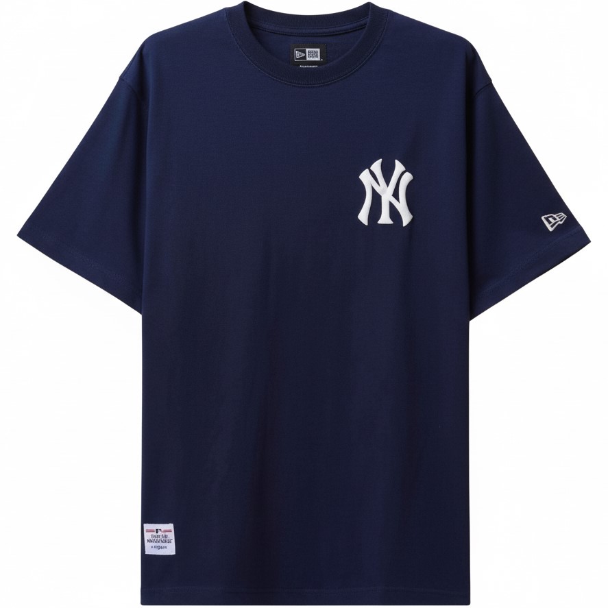 Áo thun unisex New Era New York Yankees Flowers T-shirt Navy 4