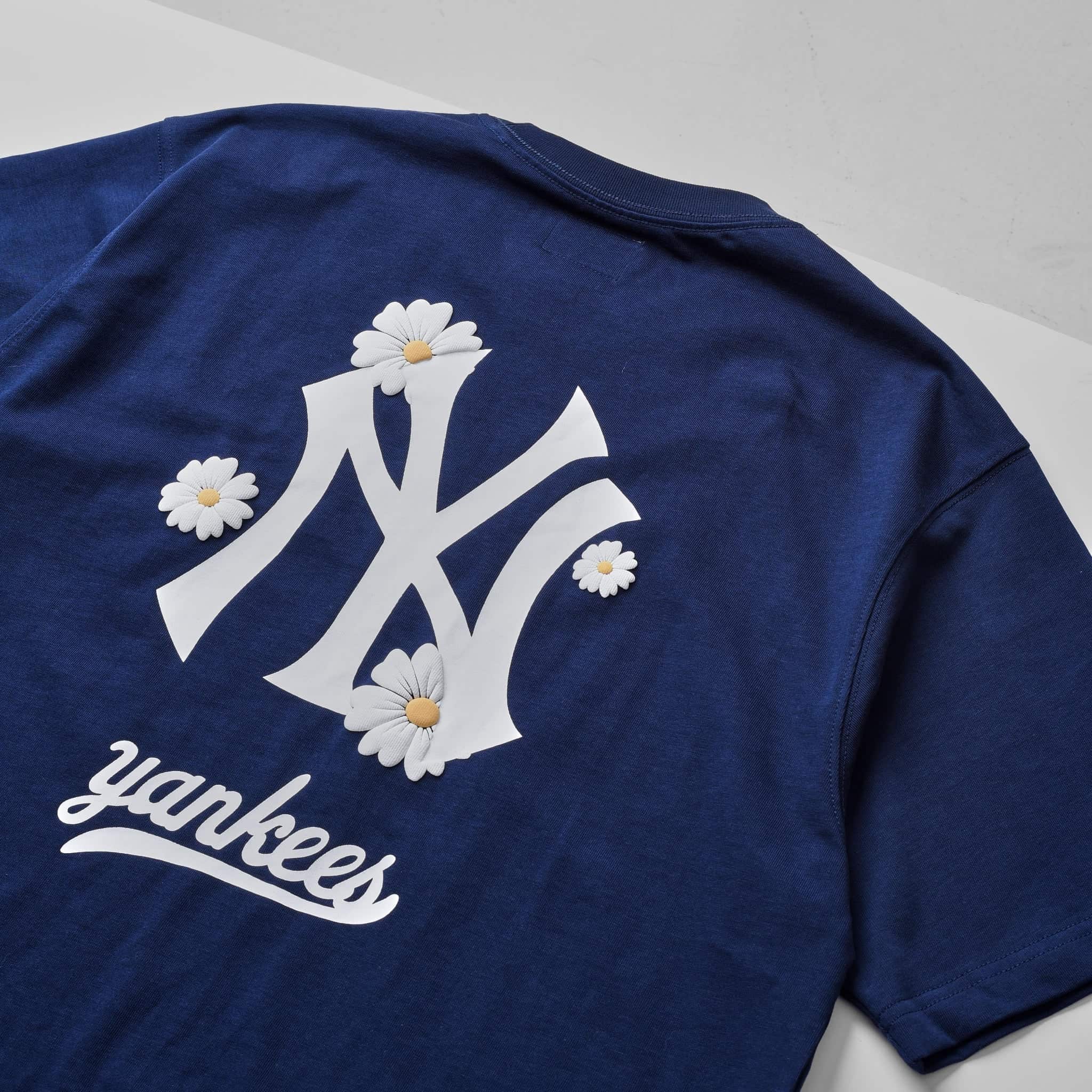 Áo thun unisex New Era New York Yankees Flowers T-shirt Navy 7