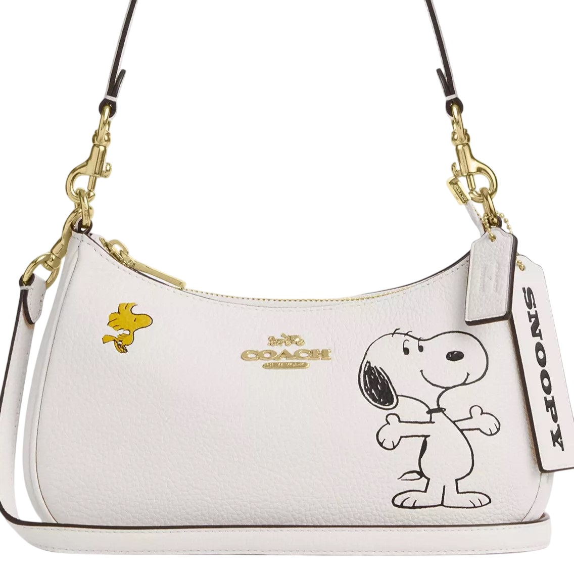 Túi đeo chéo Coach X Peanuts Teri Shoulder Bag With Snoopy Chalk Multi CBJ76 5