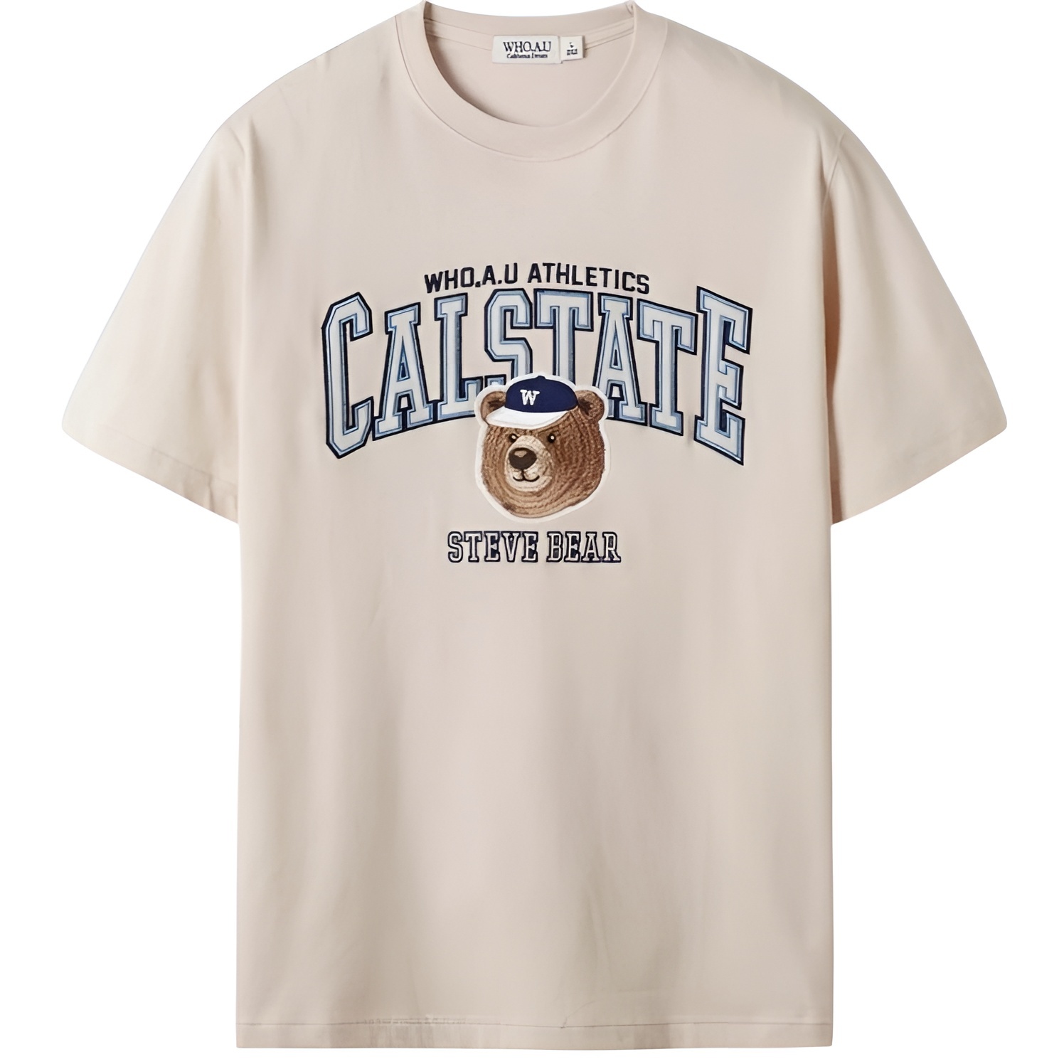 Áo Thun unisex WHOAU Steve Campus Patch WHRPE2492U 1
