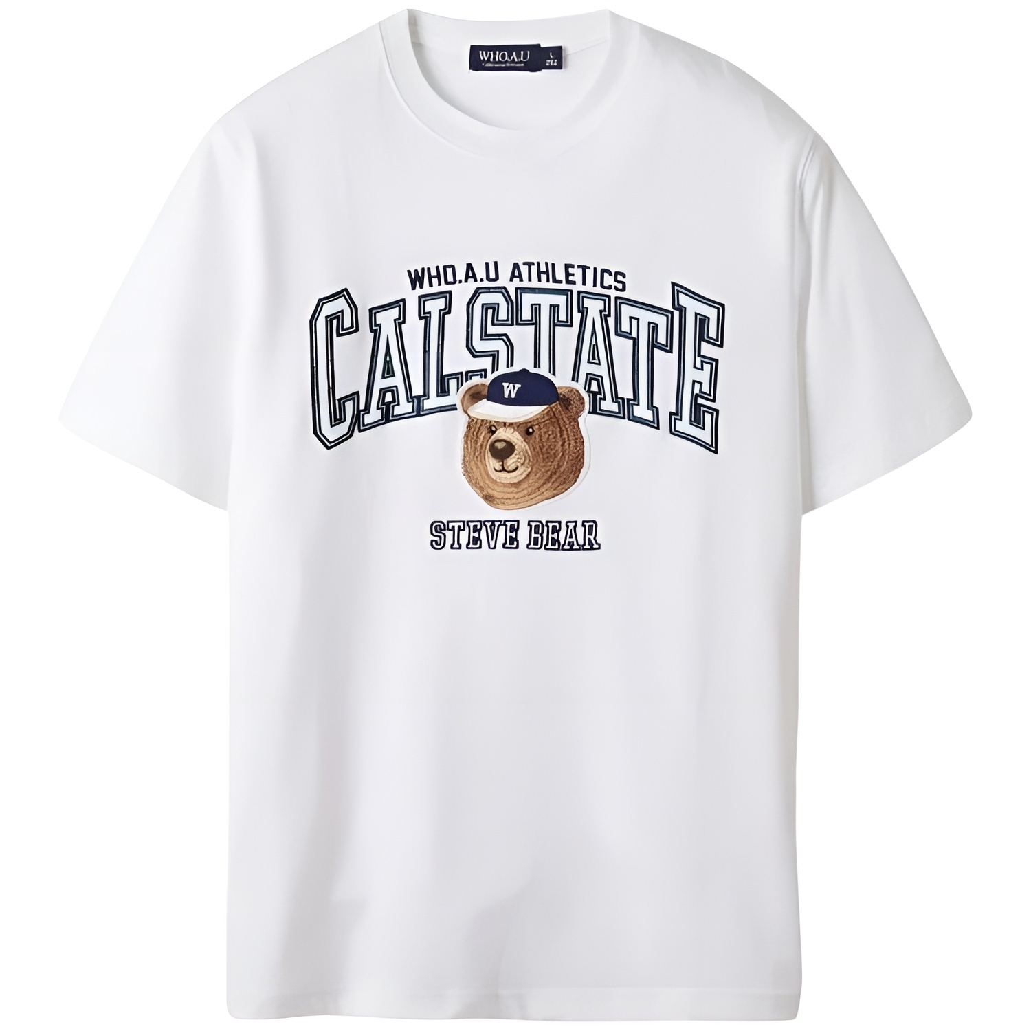 Áo Thun unisex WHOAU Steve Campus Patch WHRPE2492U 2
