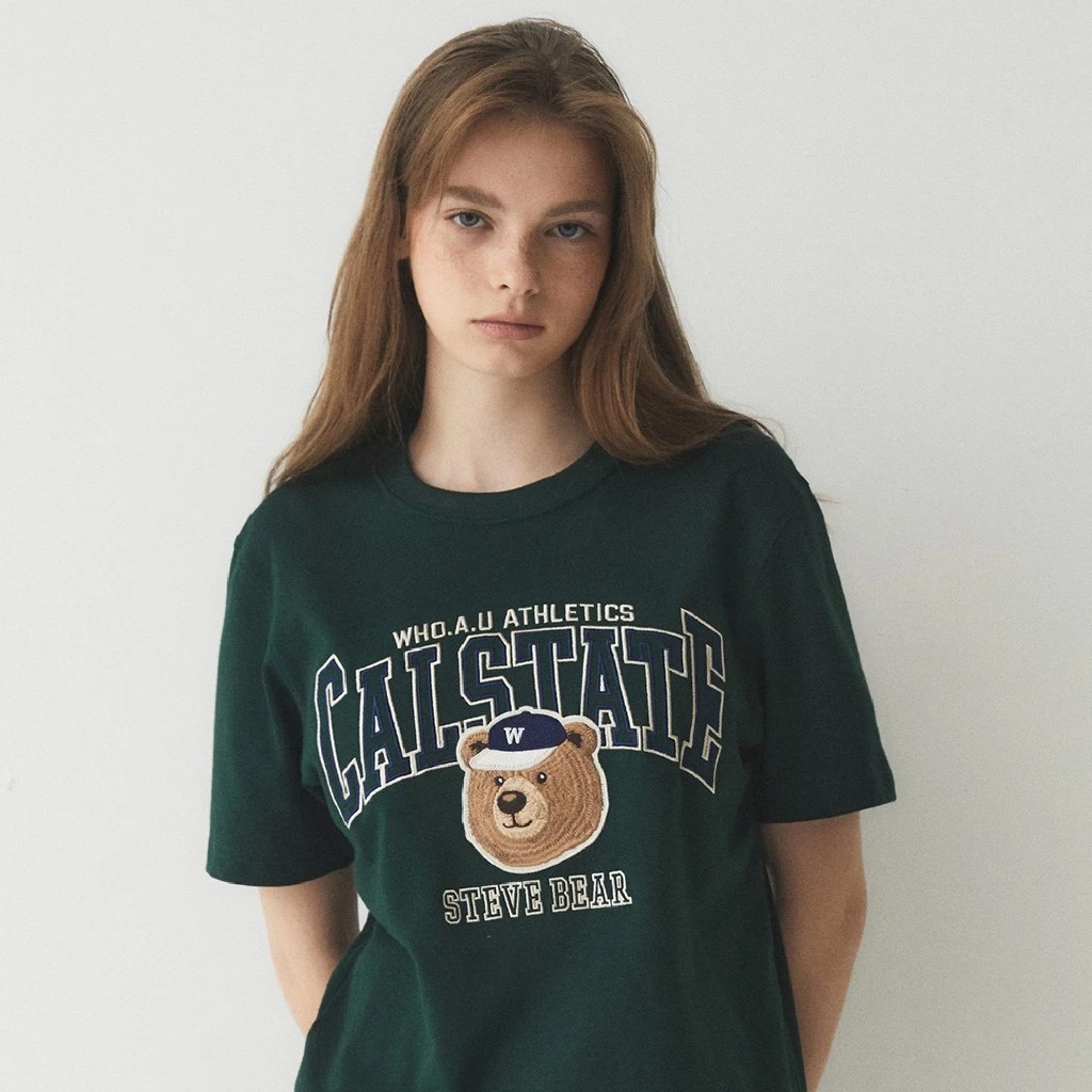 Áo Thun unisex WHOAU Steve Campus Patch WHRPE2492U 4
