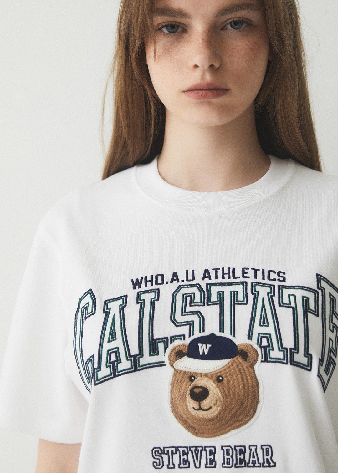 Áo Thun unisex WHOAU Steve Campus Patch WHRPE2492U 5