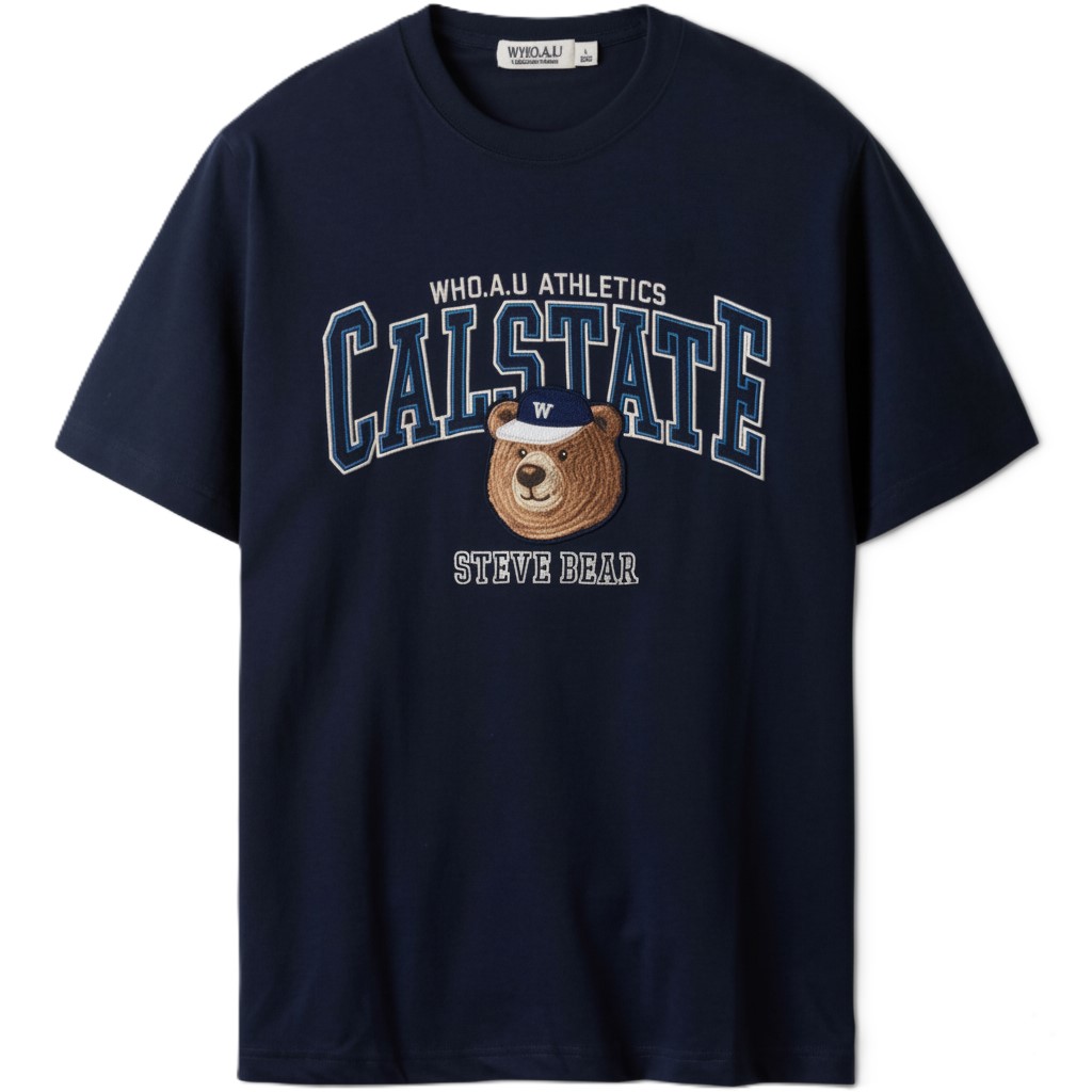 Áo Thun unisex WHOAU Steve Campus Patch WHRPE2492U 7