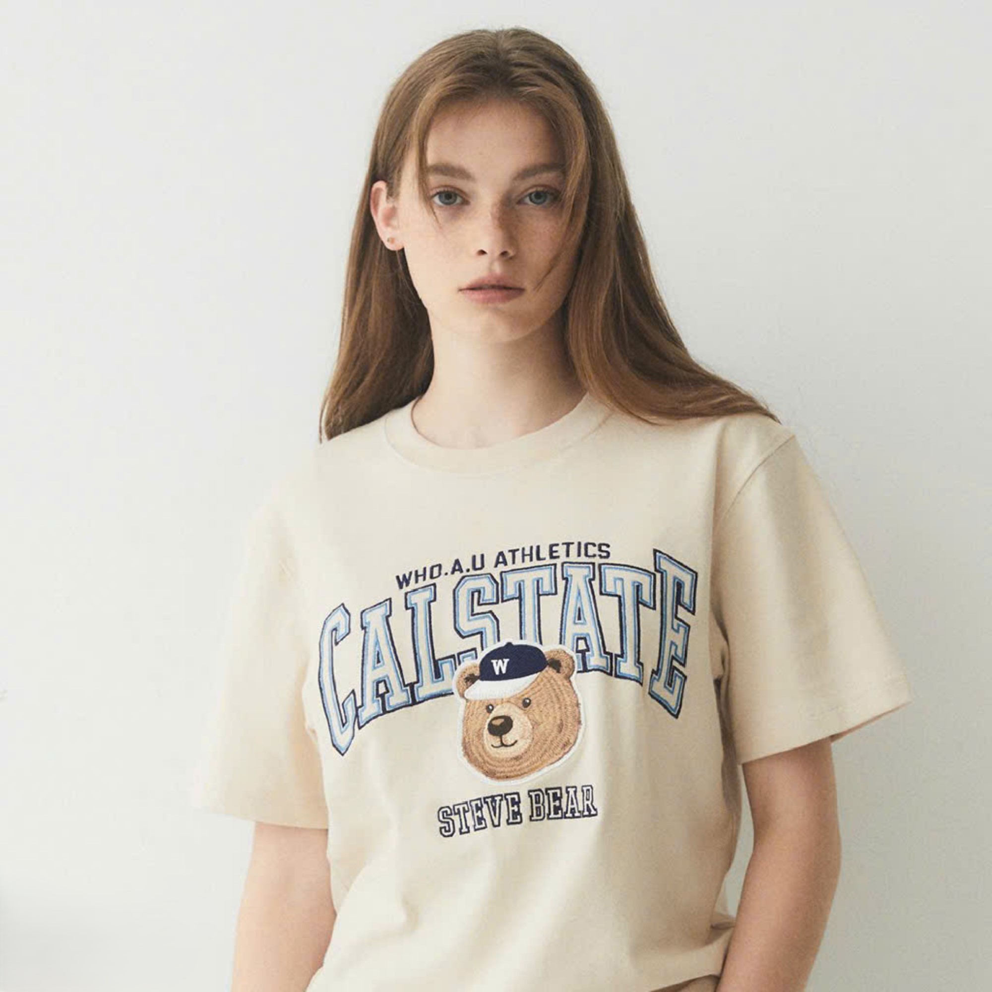 Áo Thun unisex WHOAU Steve Campus Patch WHRPE2492U 8