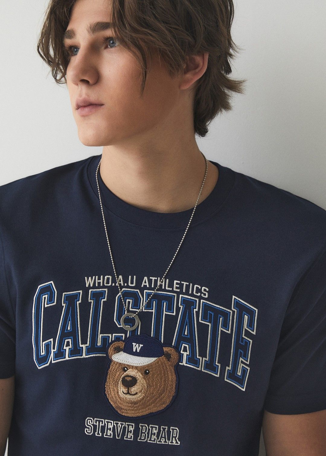 Áo Thun unisex WHOAU Steve Campus Patch WHRPE2492U 9