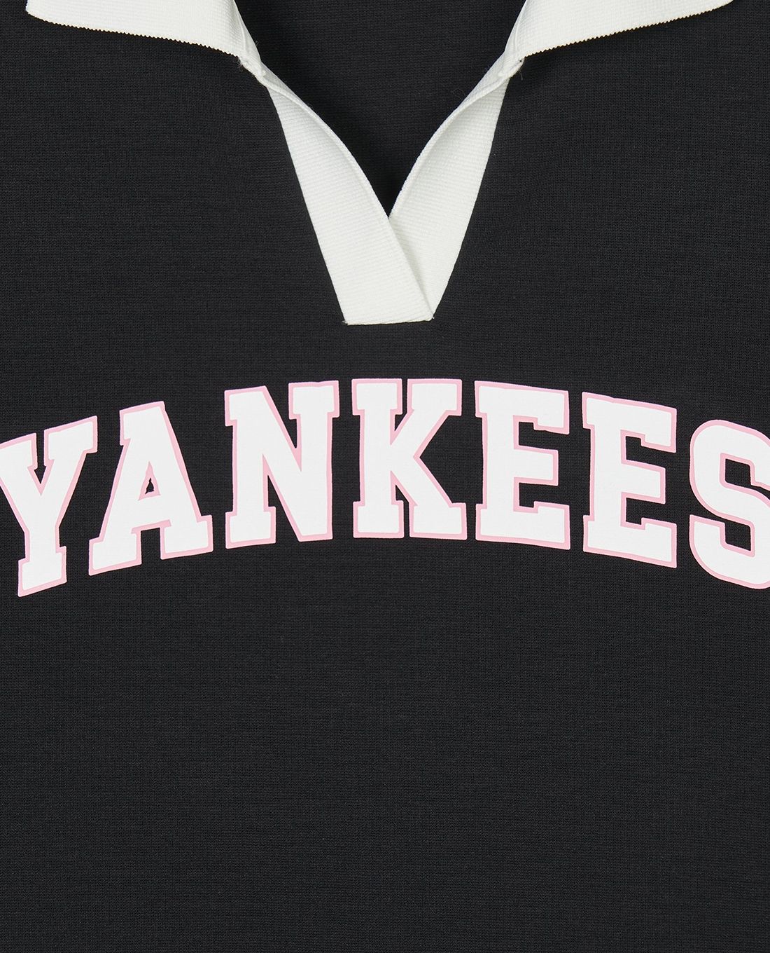 Áo đầm MLB cổ bẻ tay ngắn Varsity Lettering Pique Dress NY New York Yankees Black 3FOPV0143-50BKS 10