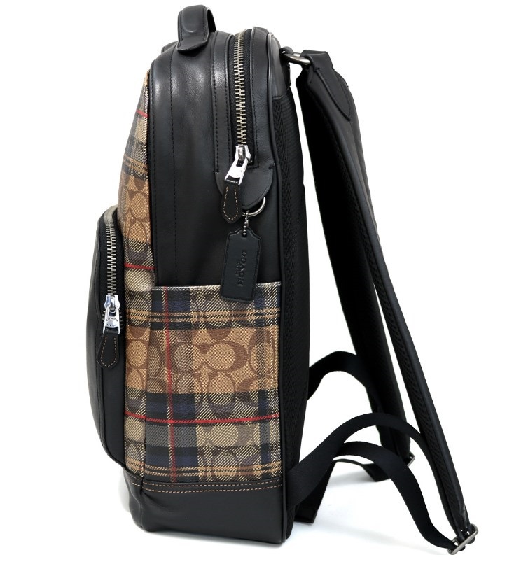 BALO NAM SIZE TO COACH GRAHAM BACKPACK IN SIGNATURE CANVAS WITH PLAID PRINT 2
