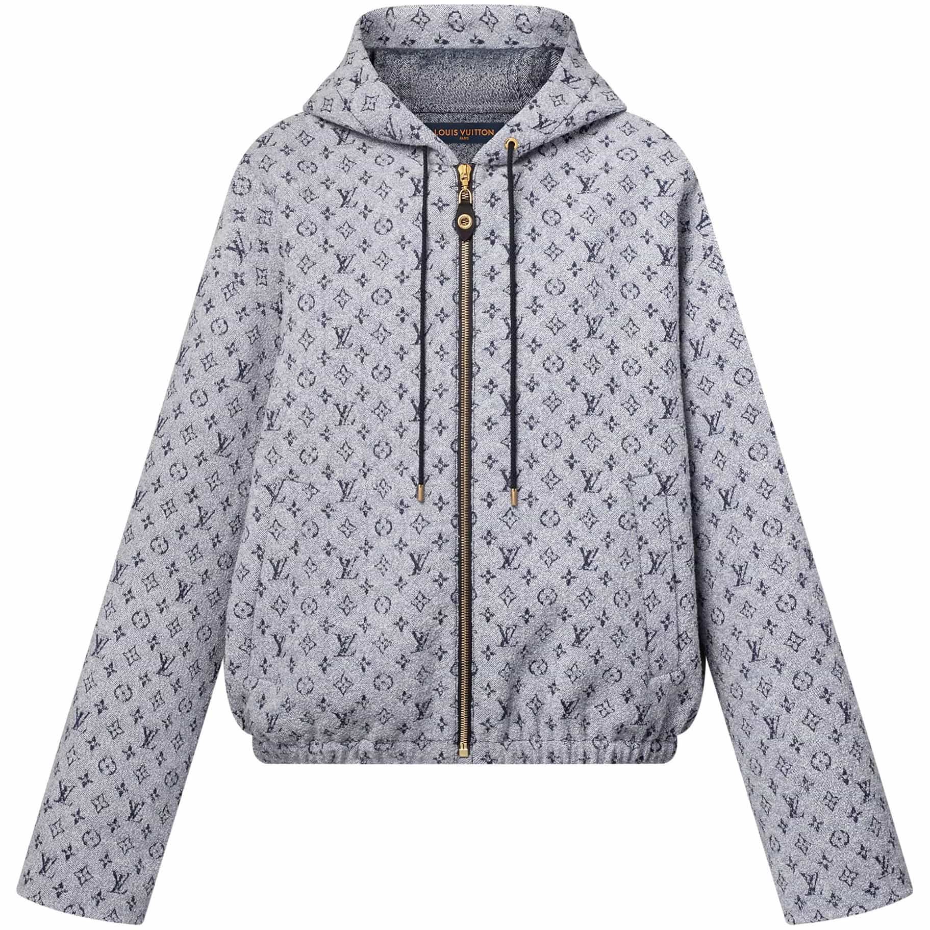 Áo khoác unisex Louis Vuitton Monogram Boucle Hoodie 3