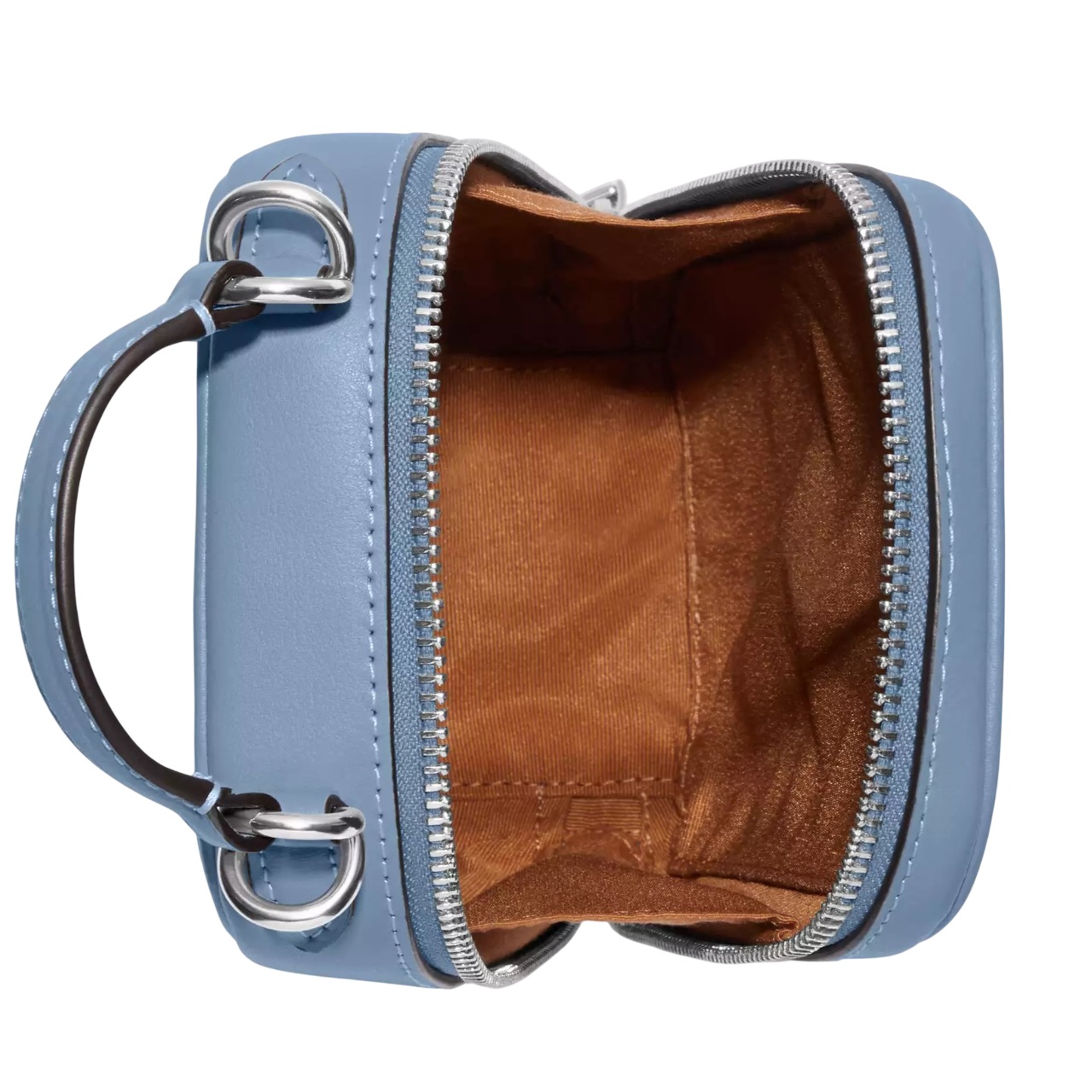 Túi đeo điện thoại nữ Coach Eva Phone Crossbody In Signature Chambray Silver Cornflower Multi CH152 5