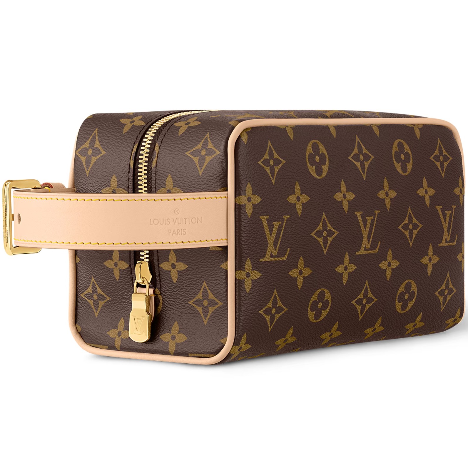 Túi xách nâu Louis Vuitton Trousse Toilette Locker Dopp Kit Monogram Canvas 9