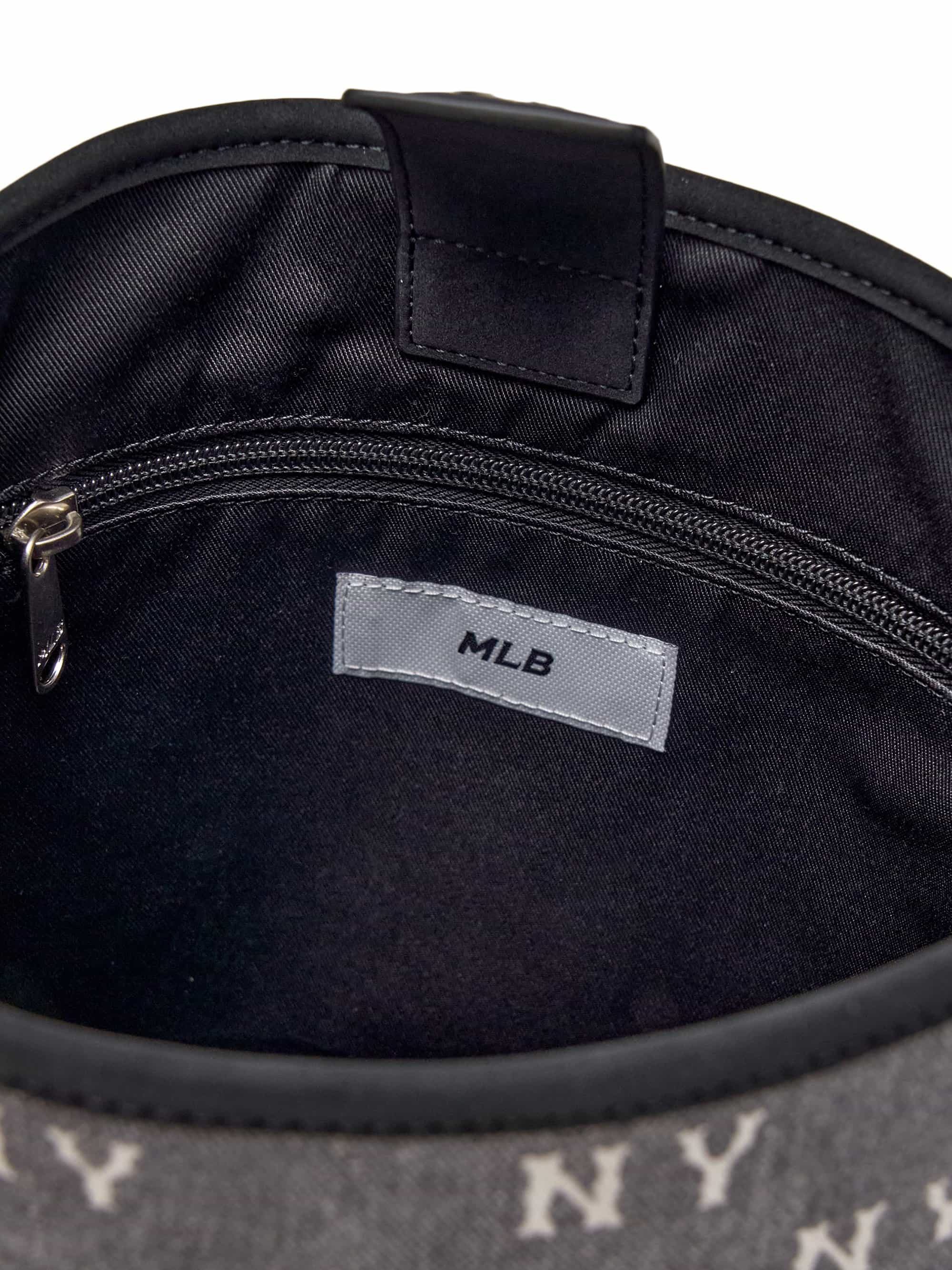 Túi đeo chéo MLB Classic Monogram Vintage Denim Bucket Bag New York Yankees Grey 3ABMMV65N-50CGS 1