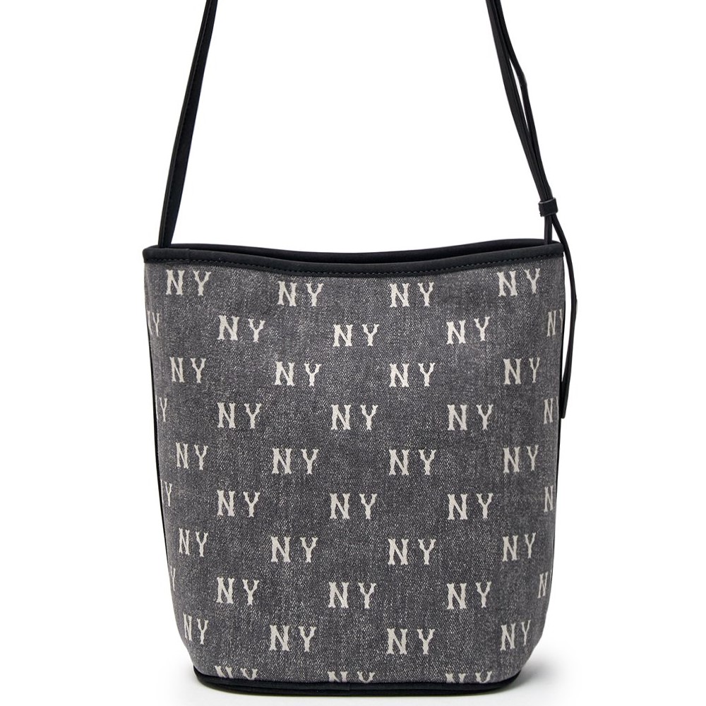 Túi đeo chéo MLB Classic Monogram Vintage Denim Bucket Bag New York Yankees Grey 3ABMMV65N-50CGS 5