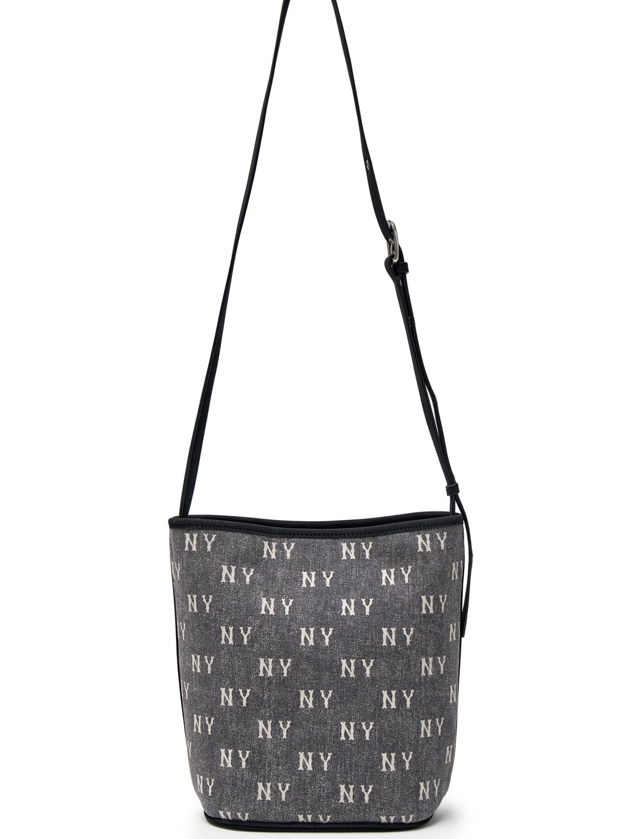 Túi đeo chéo MLB Classic Monogram Vintage Denim Bucket Bag New York Yankees Grey 3ABMMV65N-50CGS 9