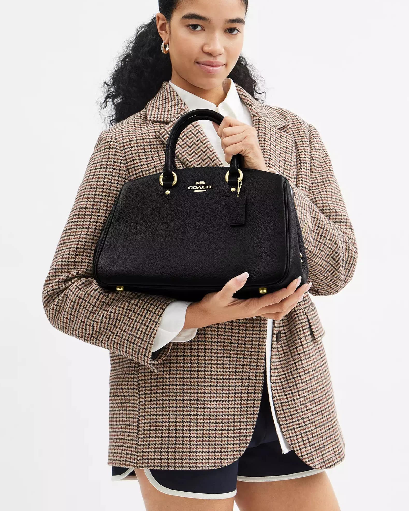 Túi xách Coach nữ Savannah Carryall Bag Black CAL56 3
